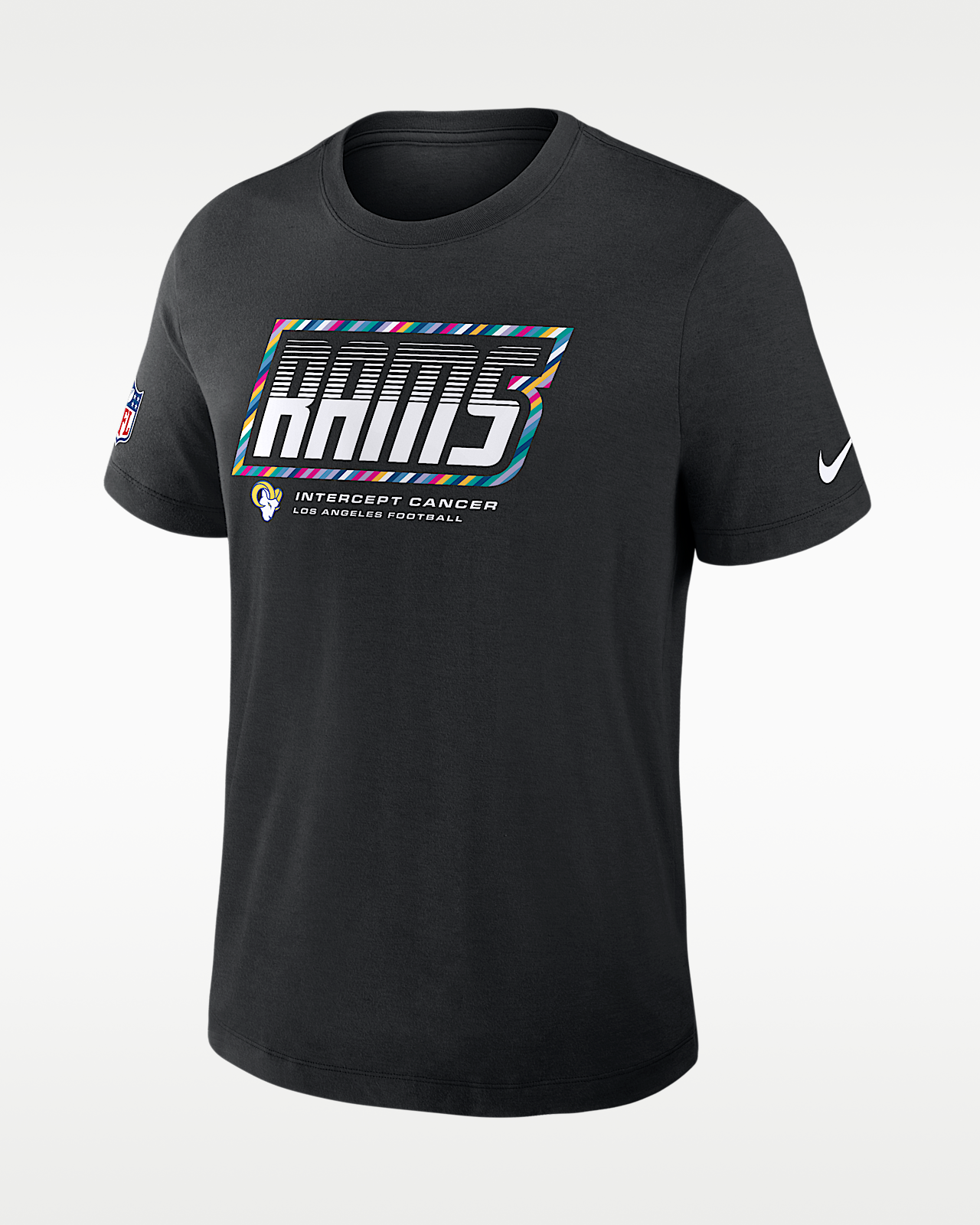 Мужская футболка Los Angeles Rams Crucial Catch Sideline Nike Dri-FIT NFL