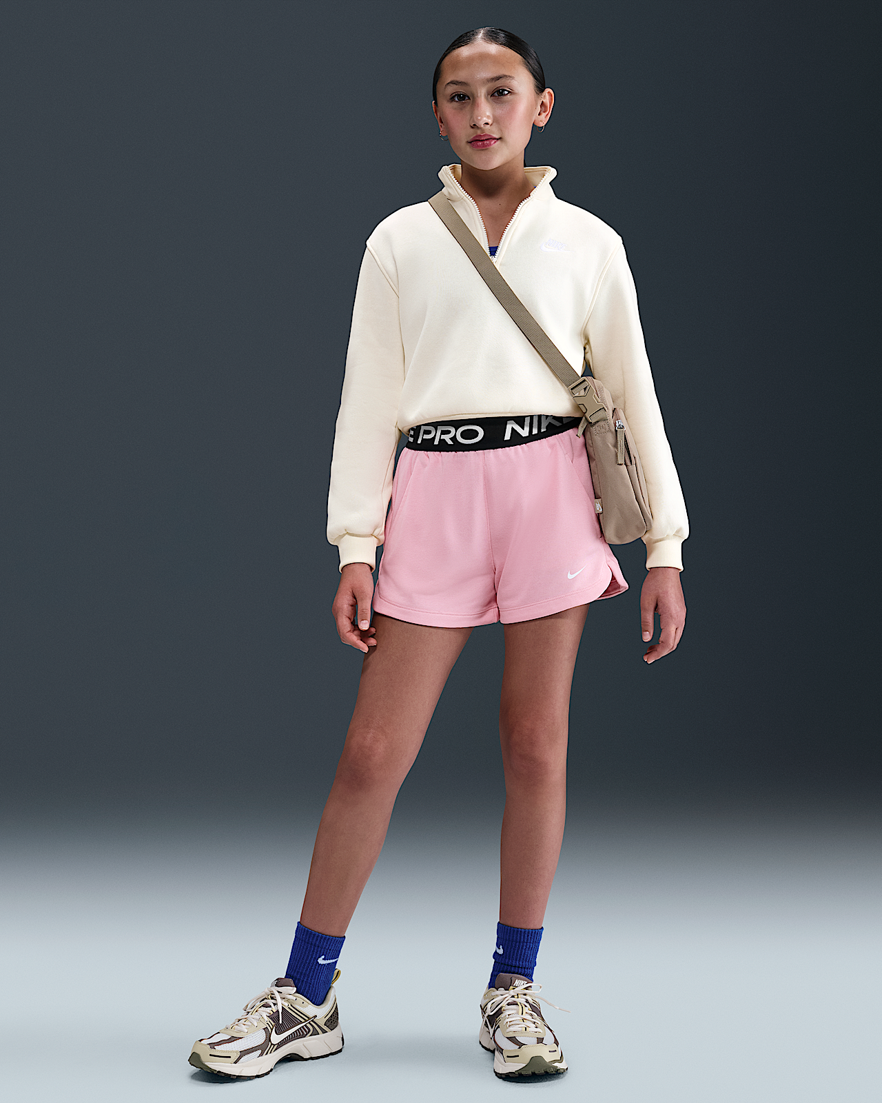 Детские шорты Nike Pro Fleece Big Kids' (Girls') Dri-FIT Shorts