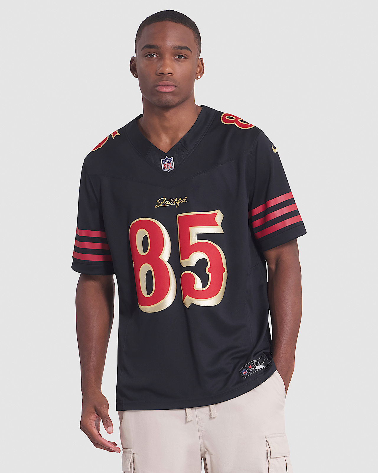 Мужские джерси George Kittle San Francisco 49ers Rivalries Collection Nike Dri-FIT NFL Limited Jersey