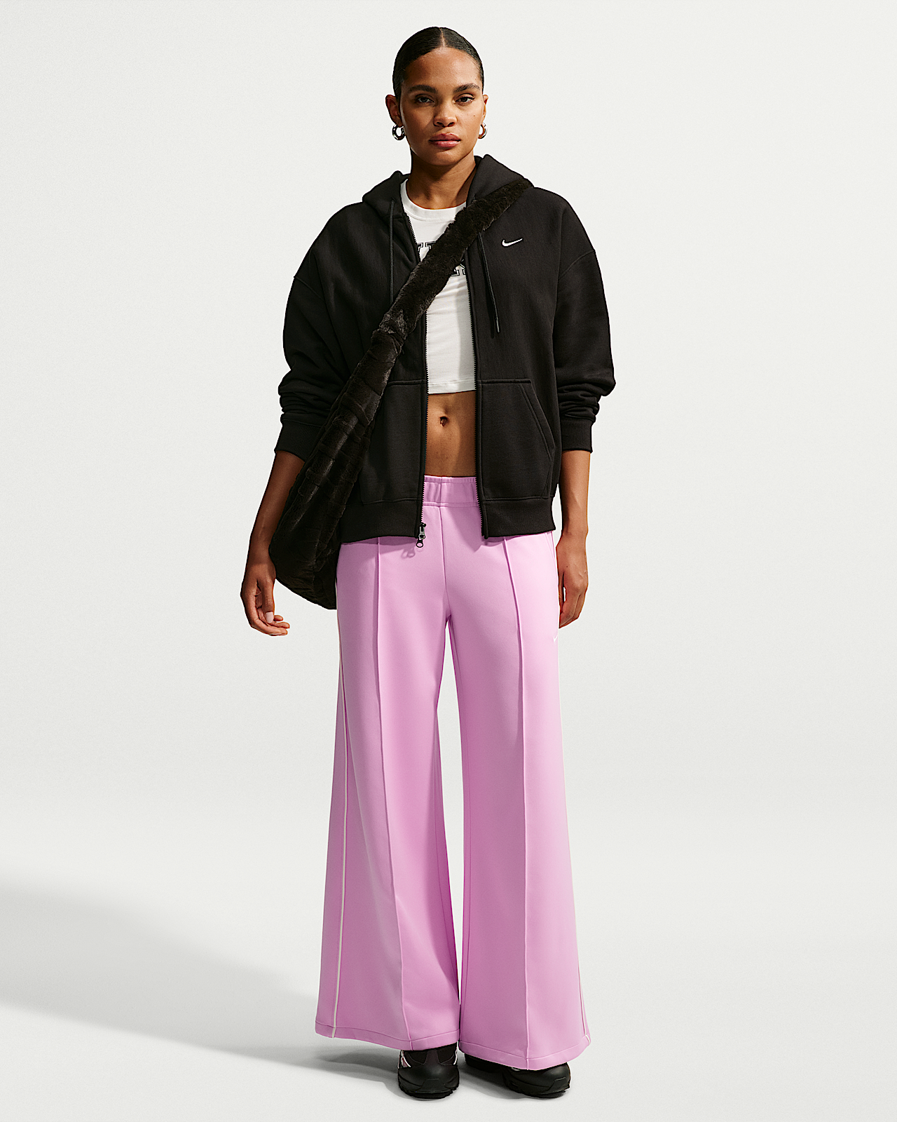 Женские спортивные штаны Nike Sportswear Mid-Rise Wide-Leg Track Pants