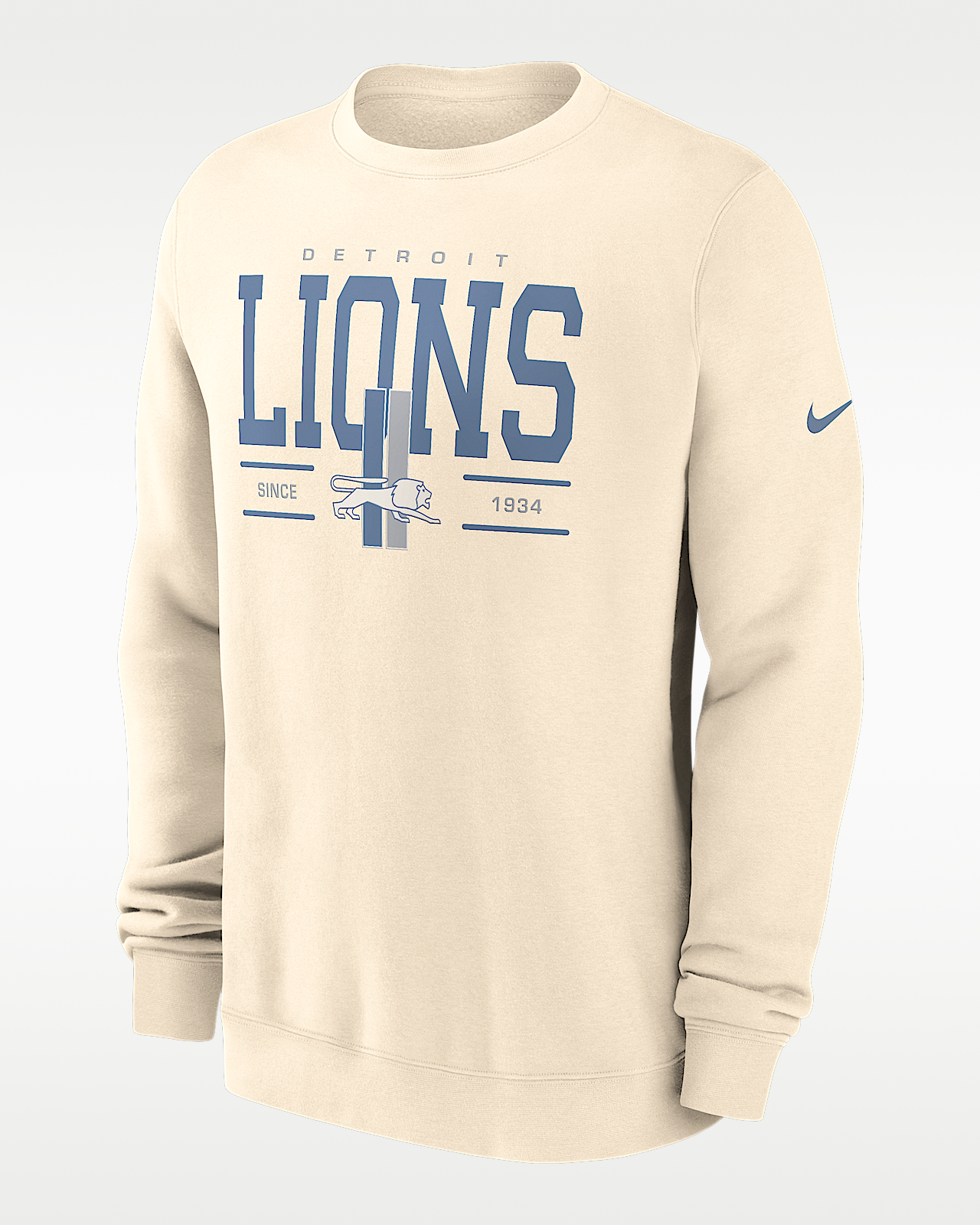 Мужские  Detroit Lions Club Nike NFL Pullover Crew