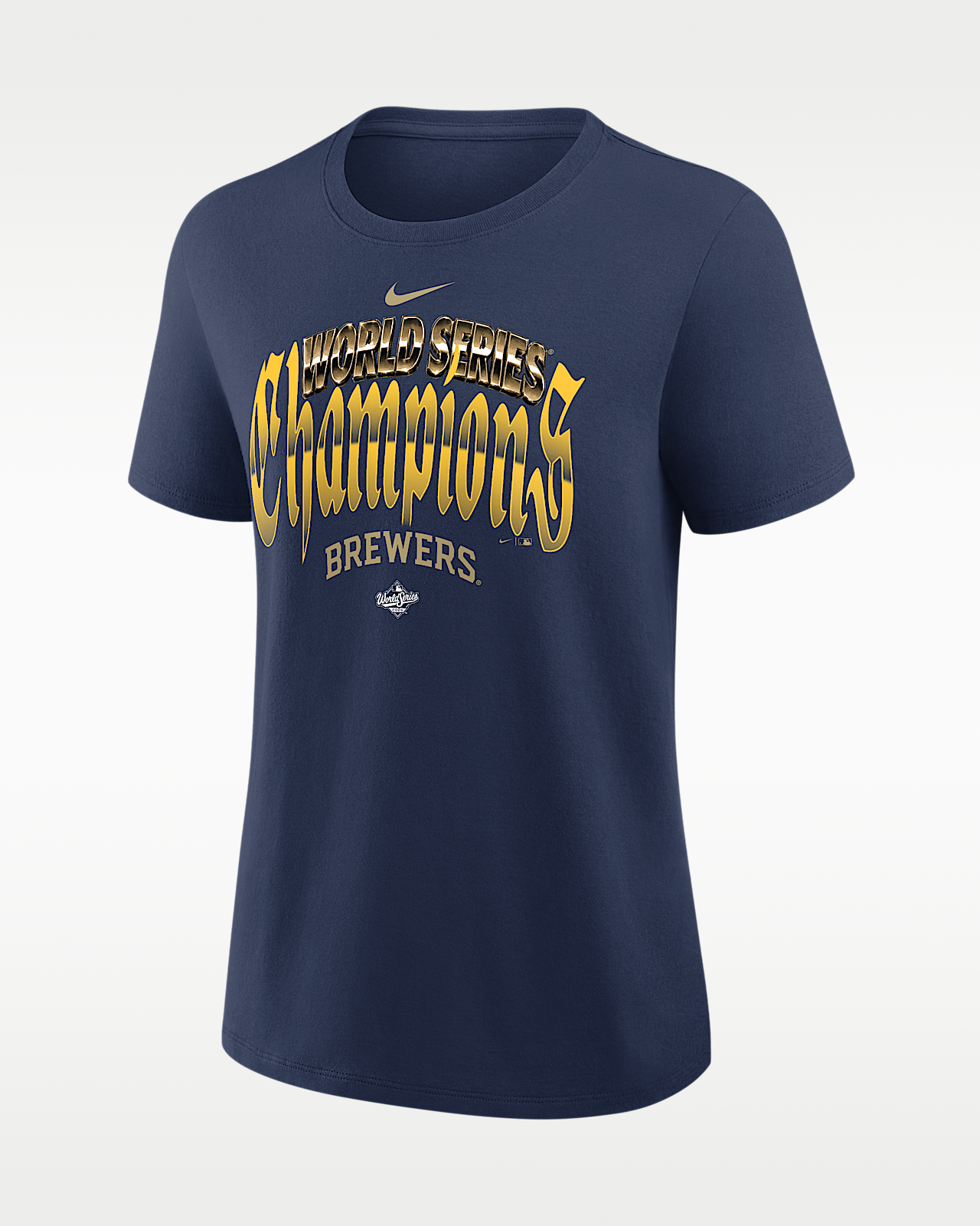Женская футболка Milwaukee Brewers 2026 World Series Champions Prize Nike MLB