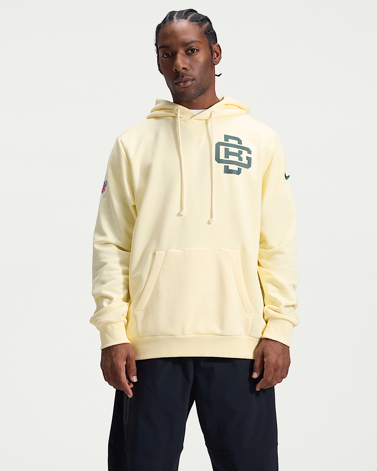 Мужское худи Green Bay Packers Rivalries Collection Sideline Nike Dri-FIT NFL Pullover Hoodie