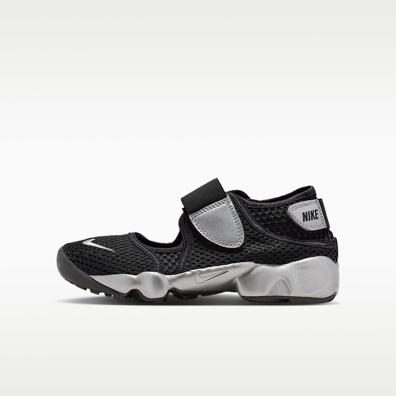 Nike  sneaker Zwart/Metallic Silver