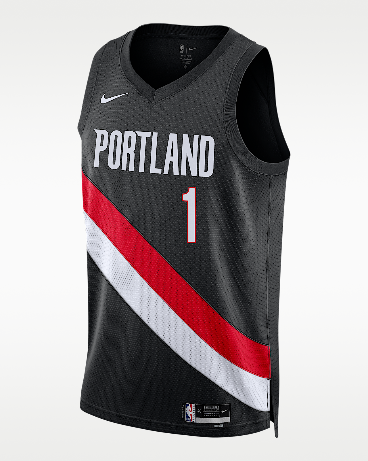 Мужские джерси Ja Morant Portland Trail Blazers Icon Edition Nike Dri-FIT NBA Swingman Jersey