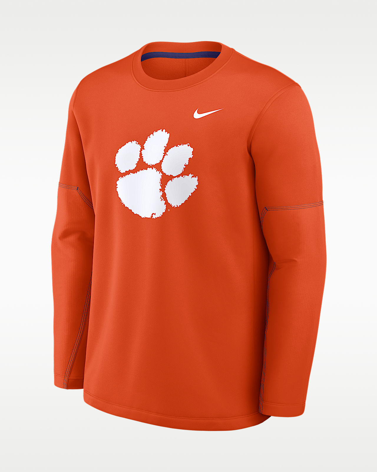 Мужская футболка Clemson Sideline Coaches Nike Therma-FIT College Long-Sleeve
