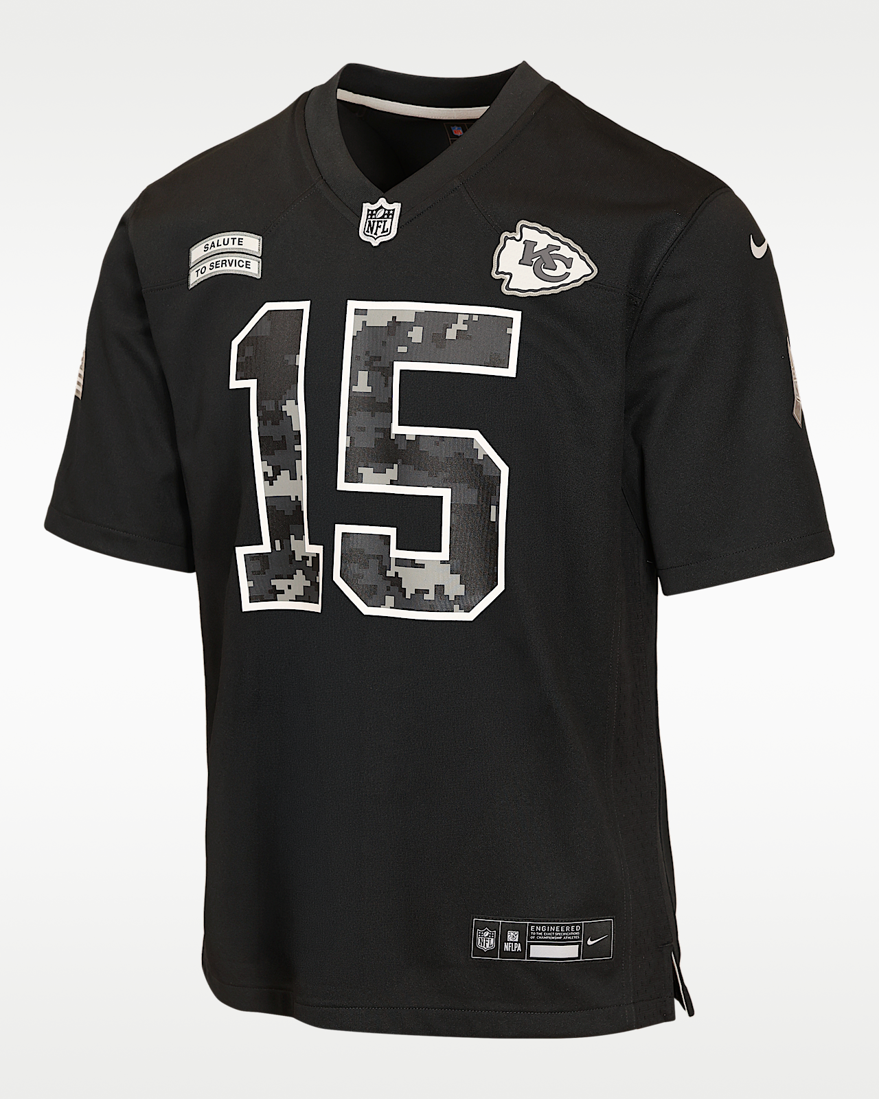 Детские джерси Patrick Mahomes Kansas City Chiefs Salute to Service Big Kids' Nike NFL Game Jersey