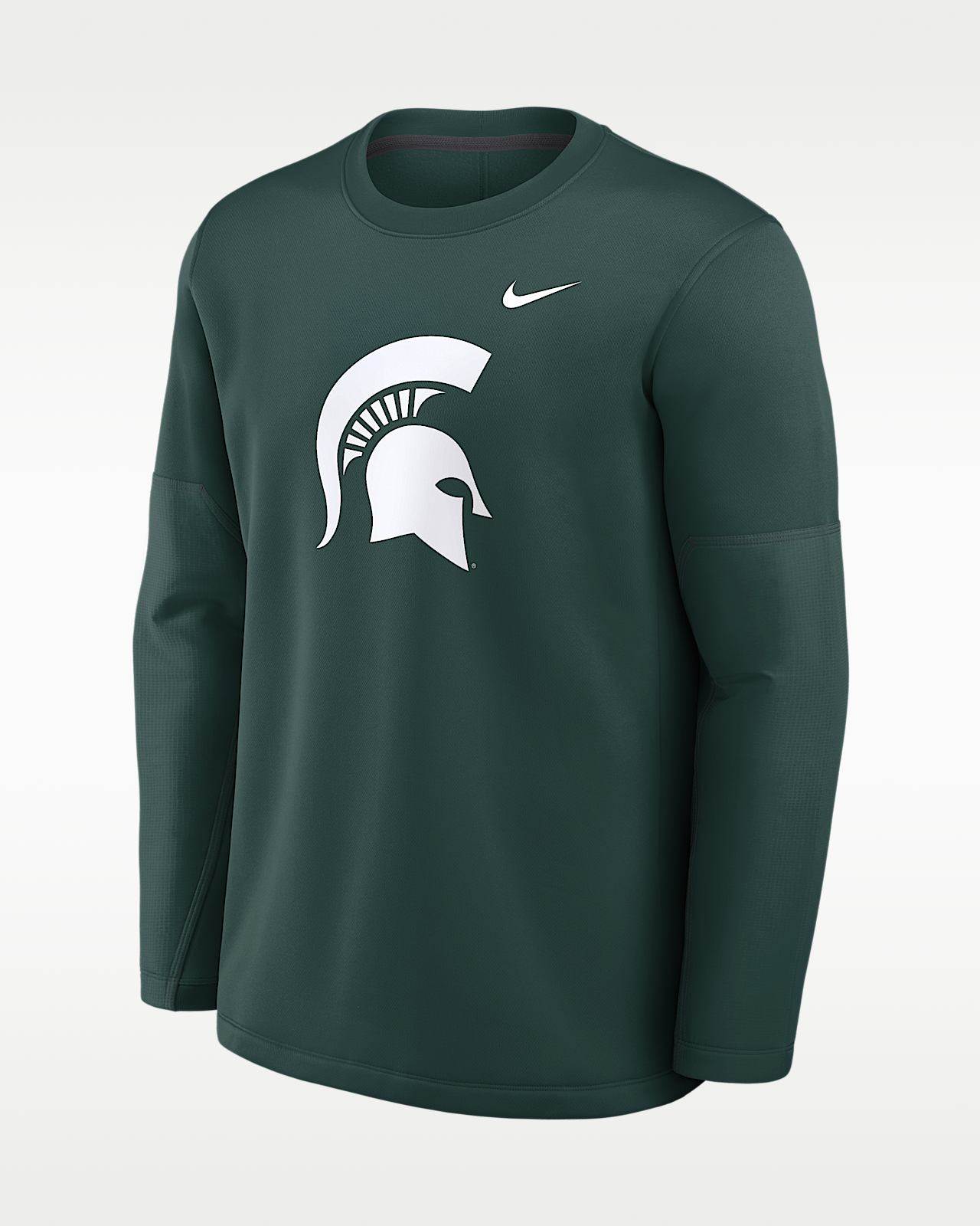 Мужская футболка Michigan State Sideline Coaches Nike Therma-FIT College Long-Sleeve