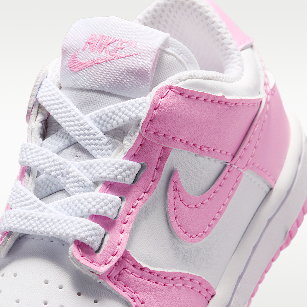 Nike Dunk Low sneaker Wit/Wit/Wit/Pink Rise