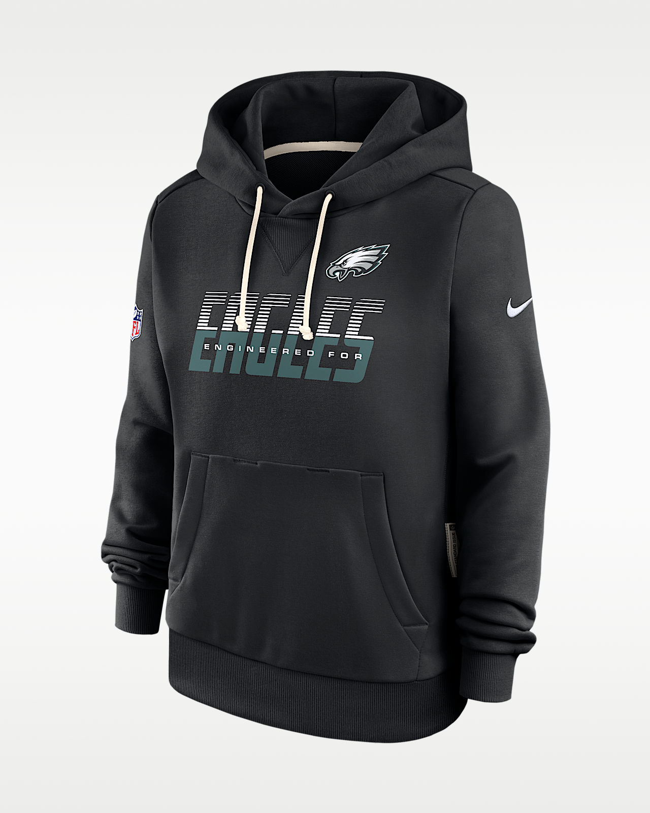 Женское худи Philadelphia Eagles Sideline Standard Issue Nike Dri-FIT NFL Pullover Hoodie