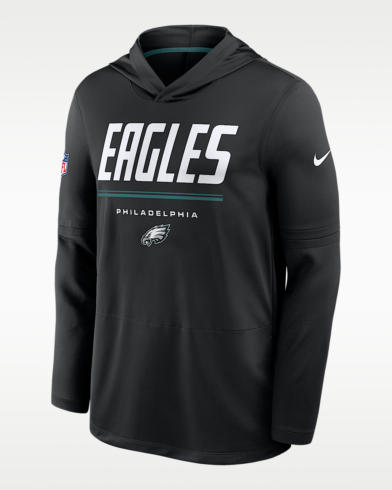 Мужские  Philadelphia Eagles Sideline Nike Dri-FIT NFL Long-Sleeve Hooded Top