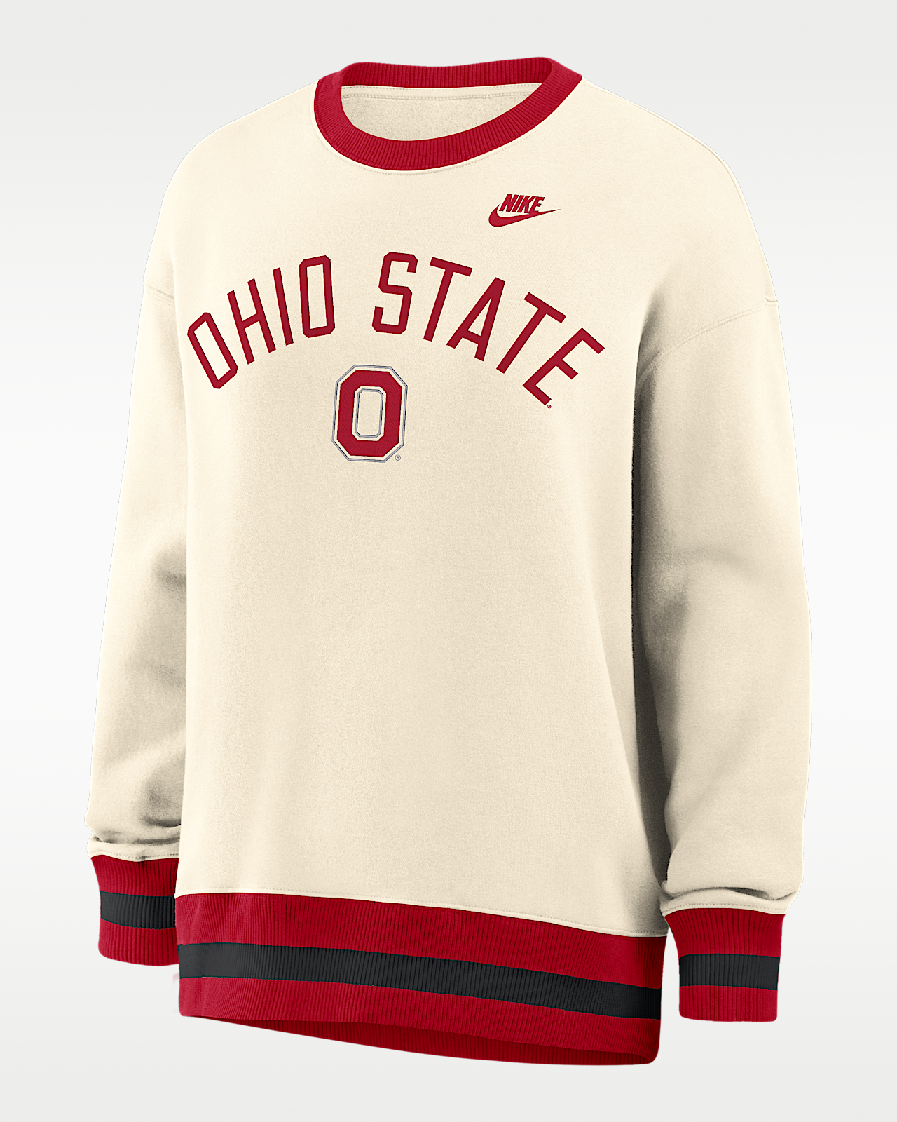 Женские  Ohio State Legacy Nike College Oversized Pullover Crew