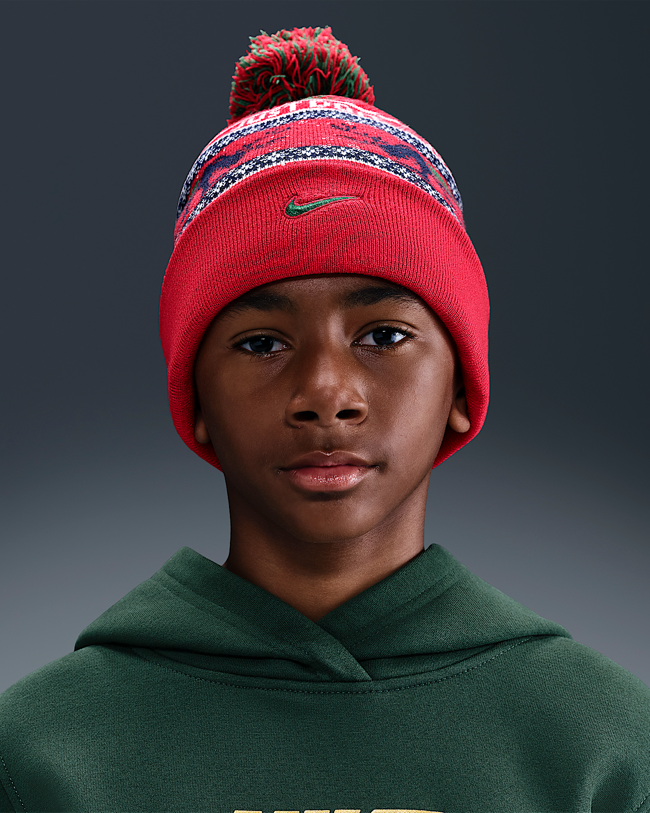 Детские  Nike Peak Big Kids' Standard Cuff Beanie