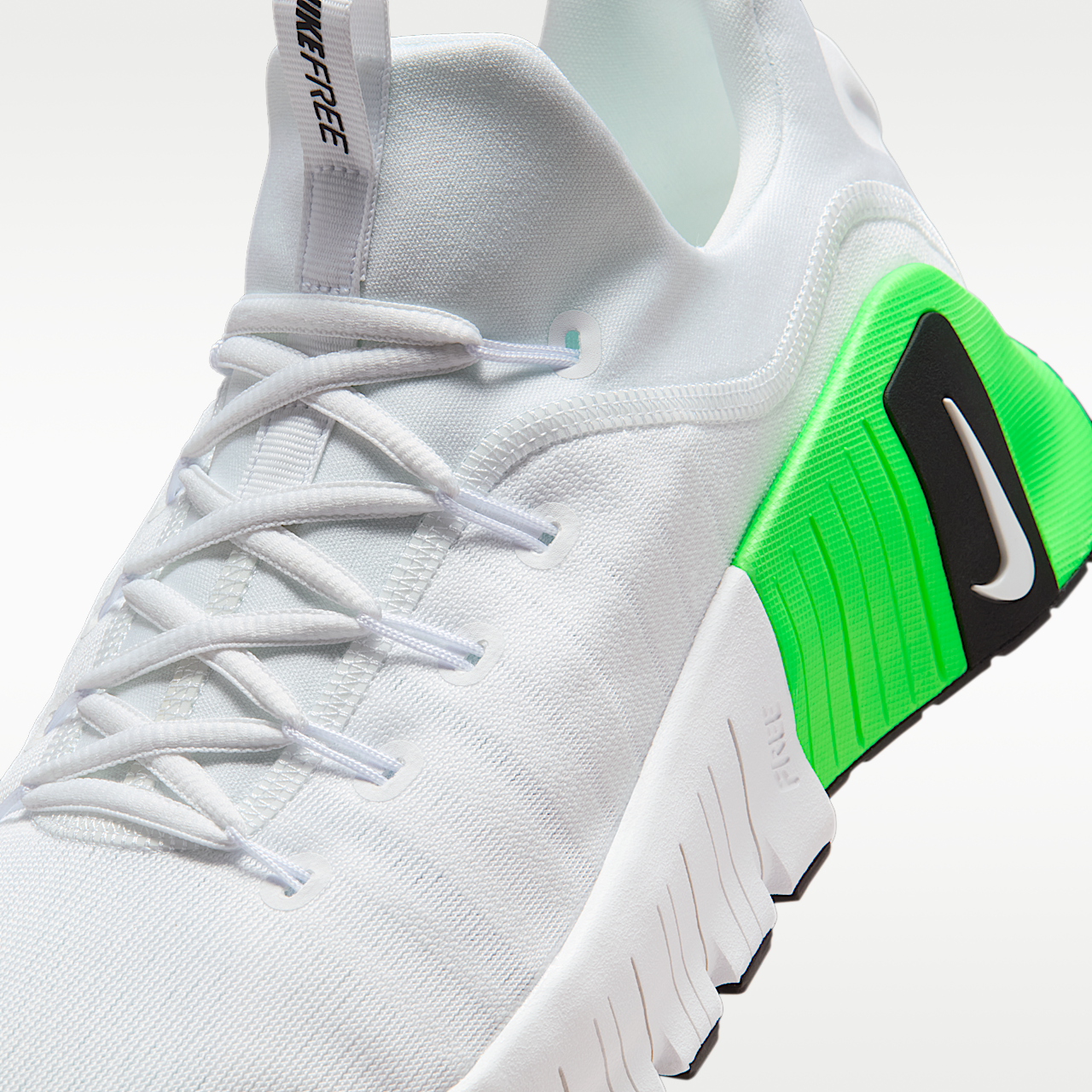 Nike Free sneaker Wit/Green Strike/Zwart/Zwart