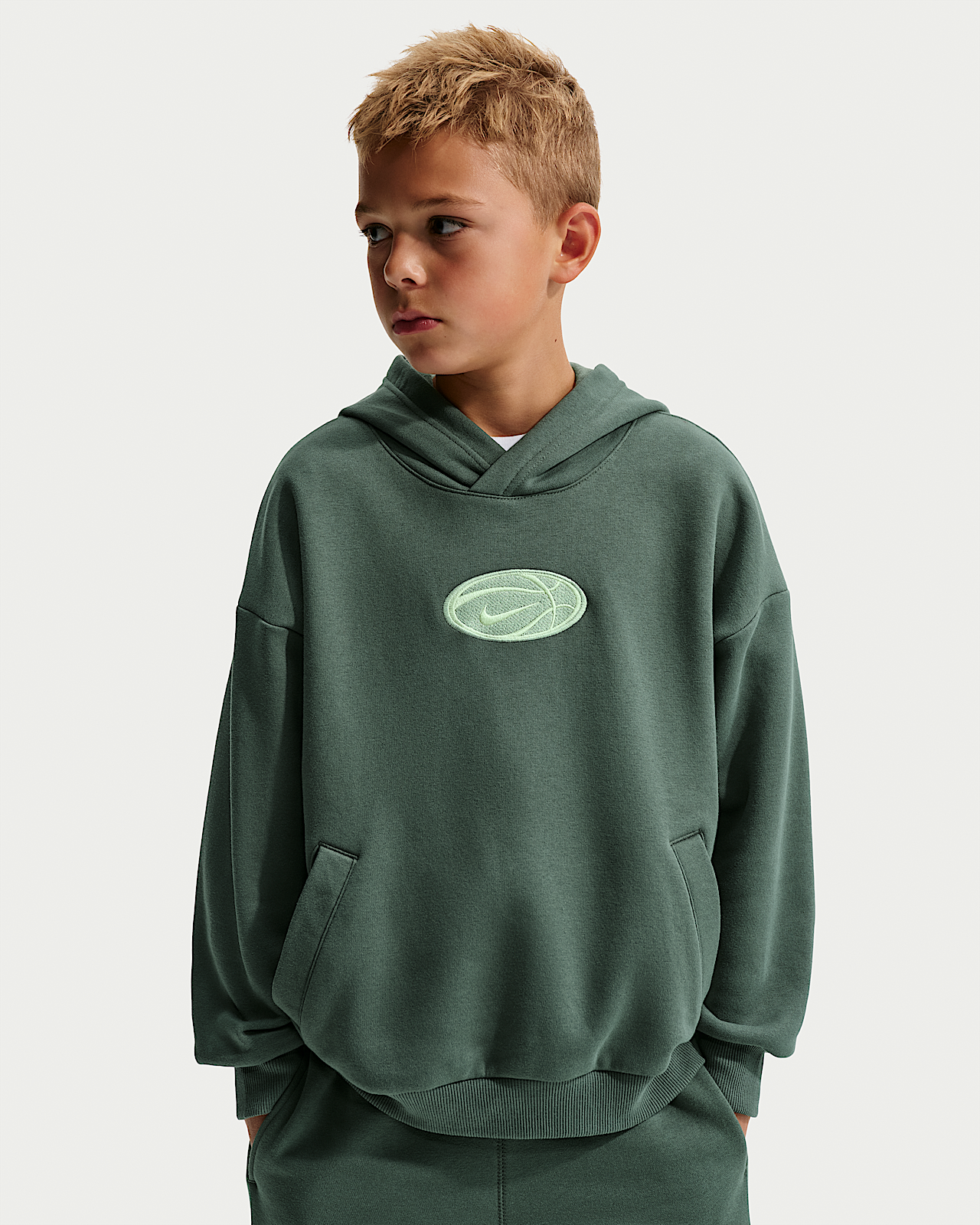 Детское худи Nike Big Kids' Dri-FIT Basketball Hoodie для баскетбола