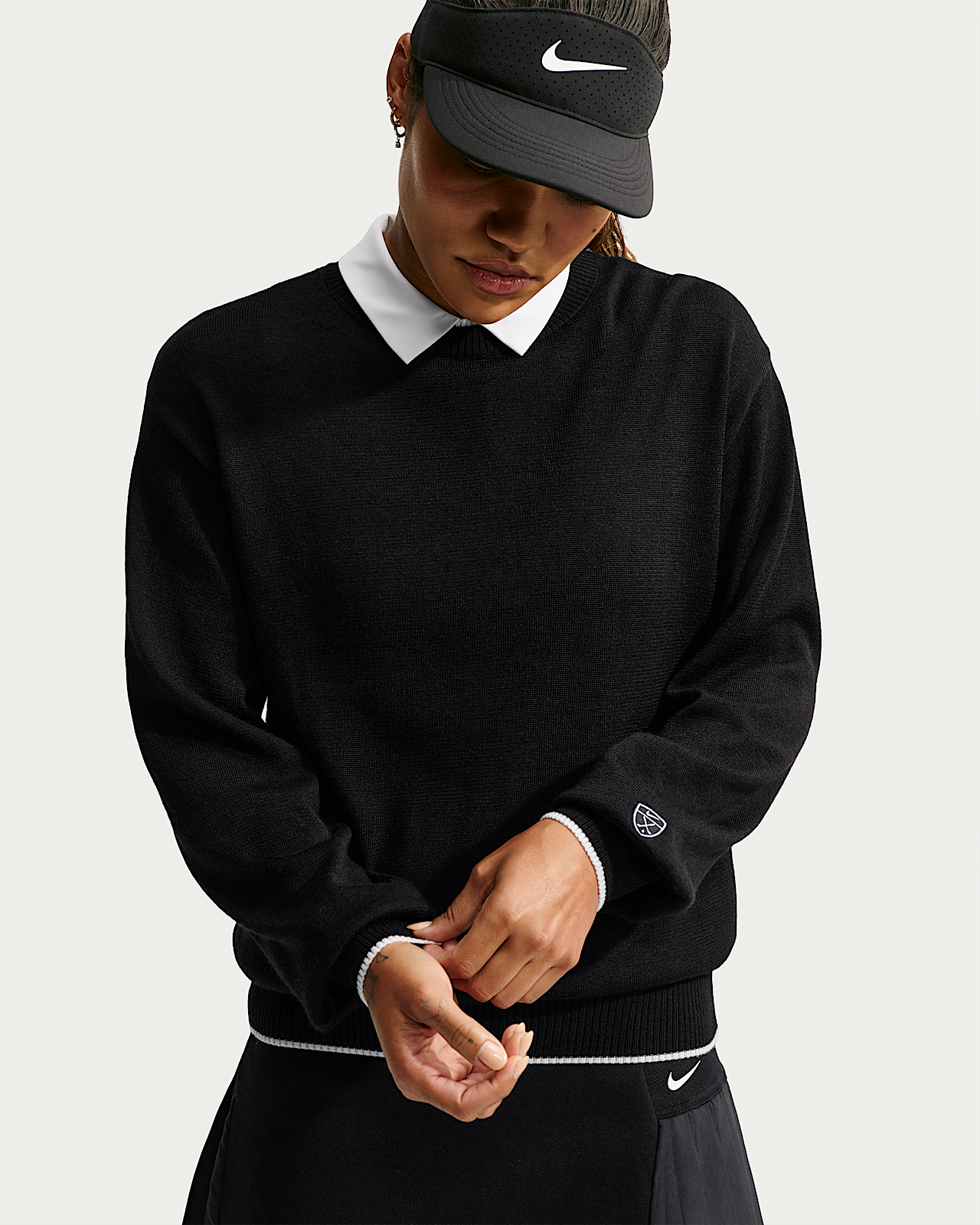 Женские  Nike Tailored Performance Dri-FIT Loose Long-Sleeve Golf Sweater