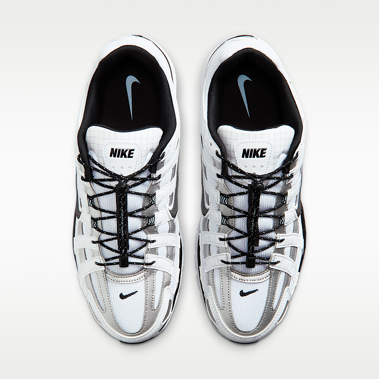 Nike P-6000 sneaker Wit/Light Armory Blue/Metallic Silver/Zwart