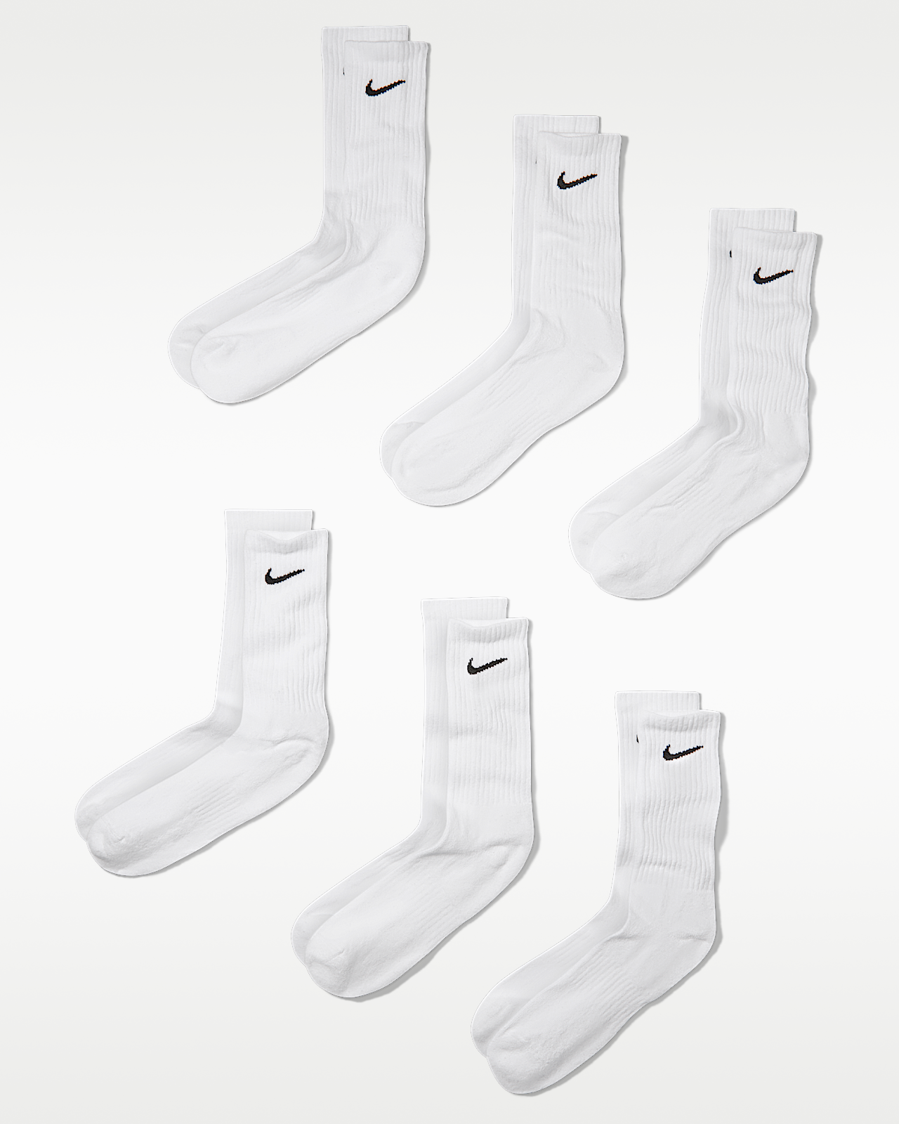 Unisex носки Nike Everyday Cushioned Training Crew Socks (6 Pairs) для тренировок