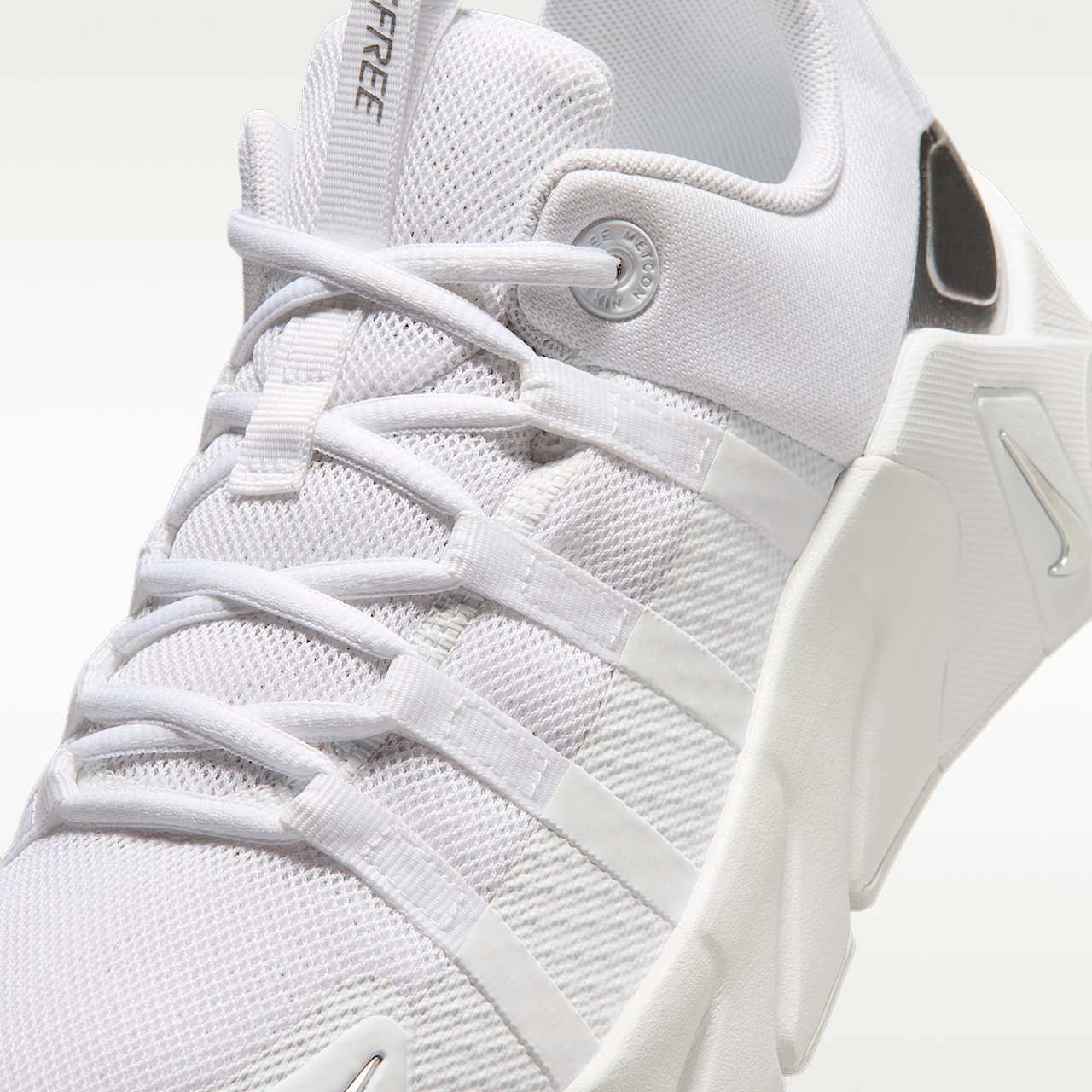 Nike Free sneaker Wit/Wit/Metallic Silver