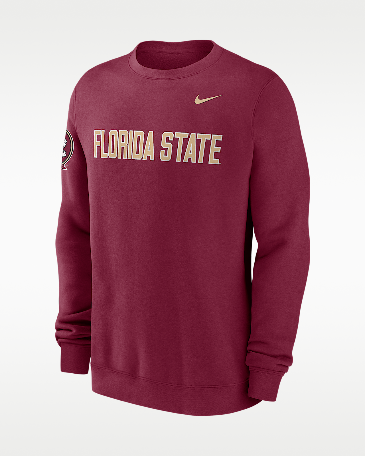 Мужские  Florida State Sideline Club Nike College Pullover Crew