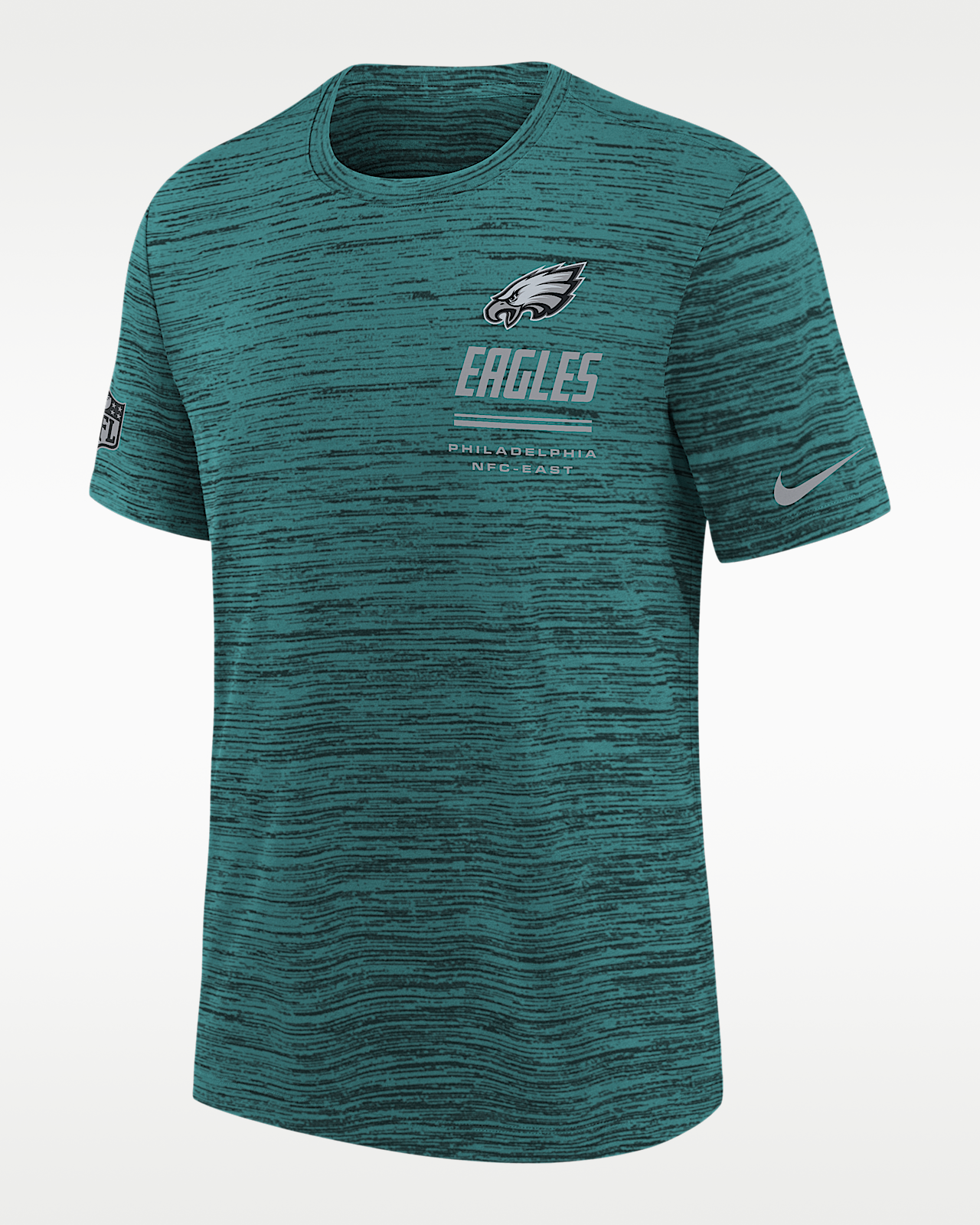 Детская футболка Philadelphia Eagles Sideline Team Issue Velocity Big Kids' Nike Dri-FIT NFL