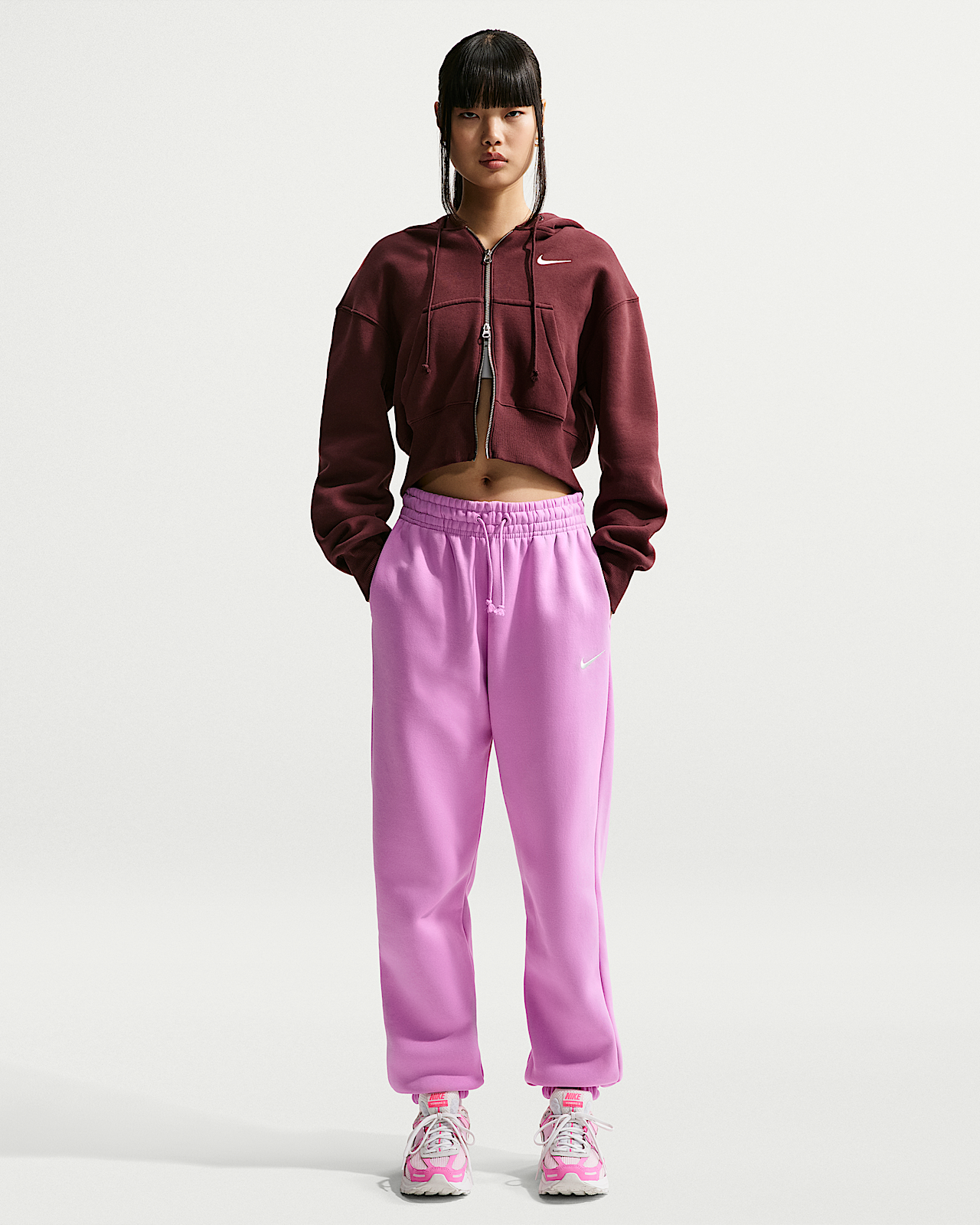 Женские  Nike Sportswear Phoenix Fleece High-Waisted Oversized Sweatpants