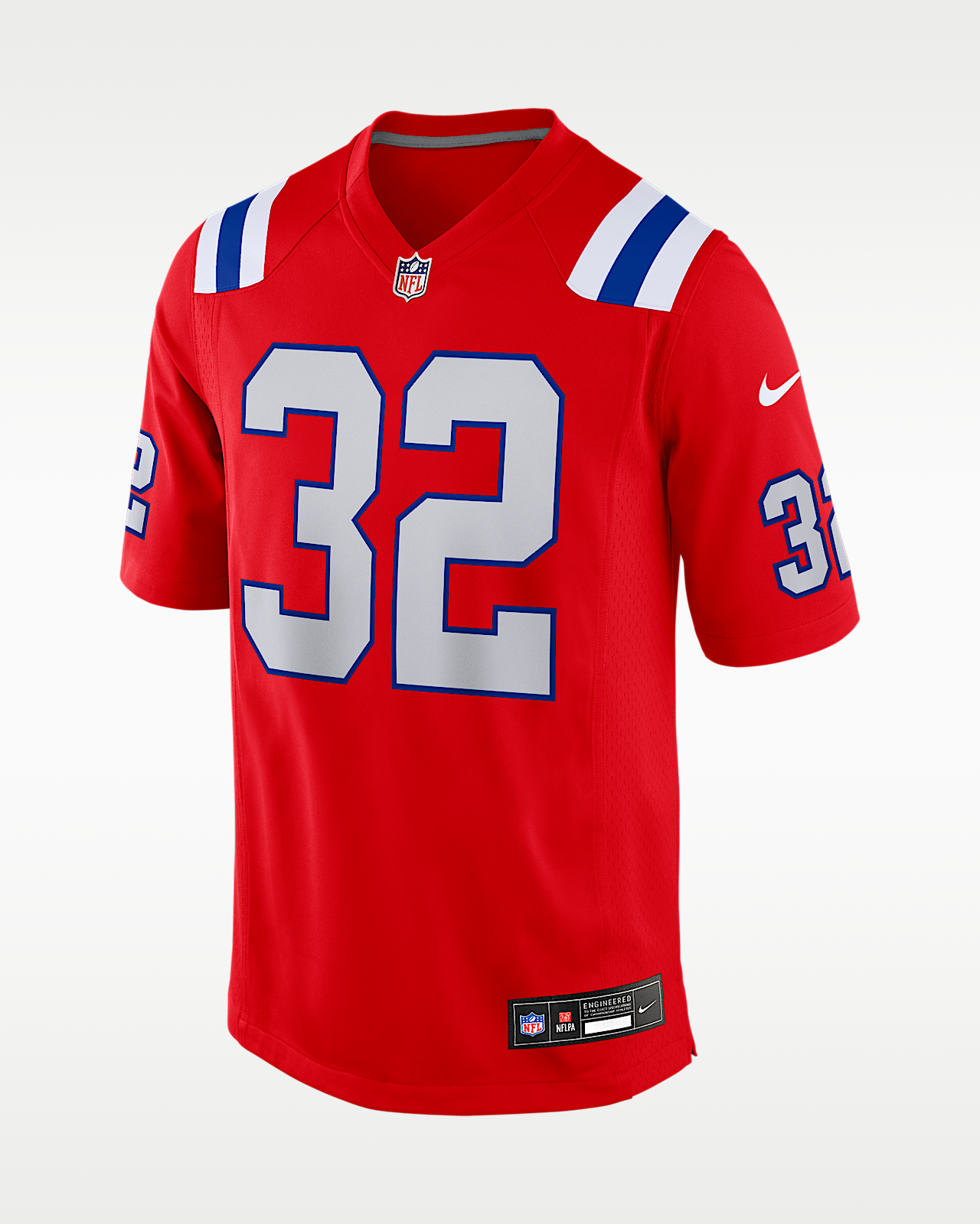 Мужские джерси TreVeyon Henderson New England Patriots Nike NFL Game Jersey