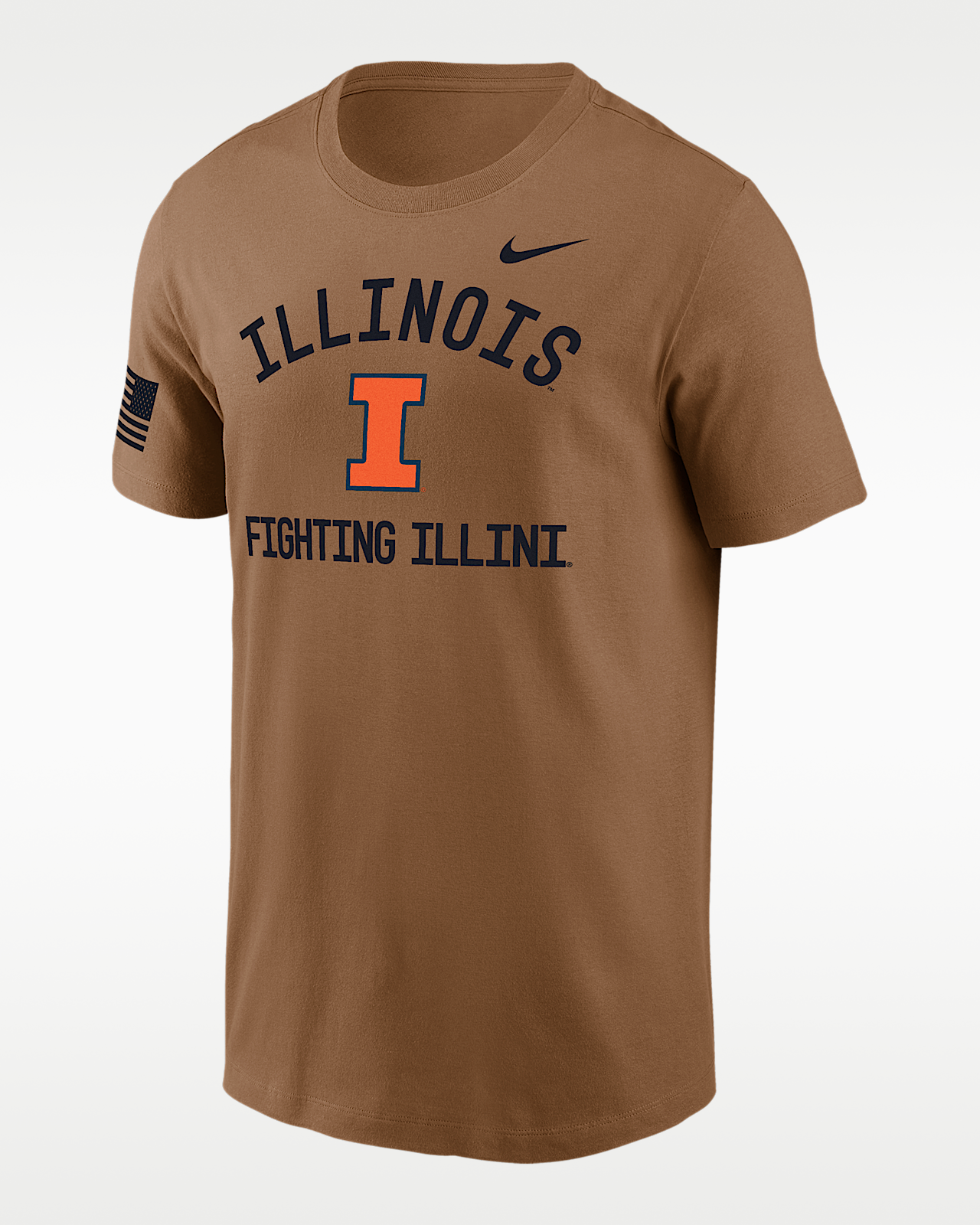 Мужская футболка Illinois Fighting Illini Nike Dri-FIT College