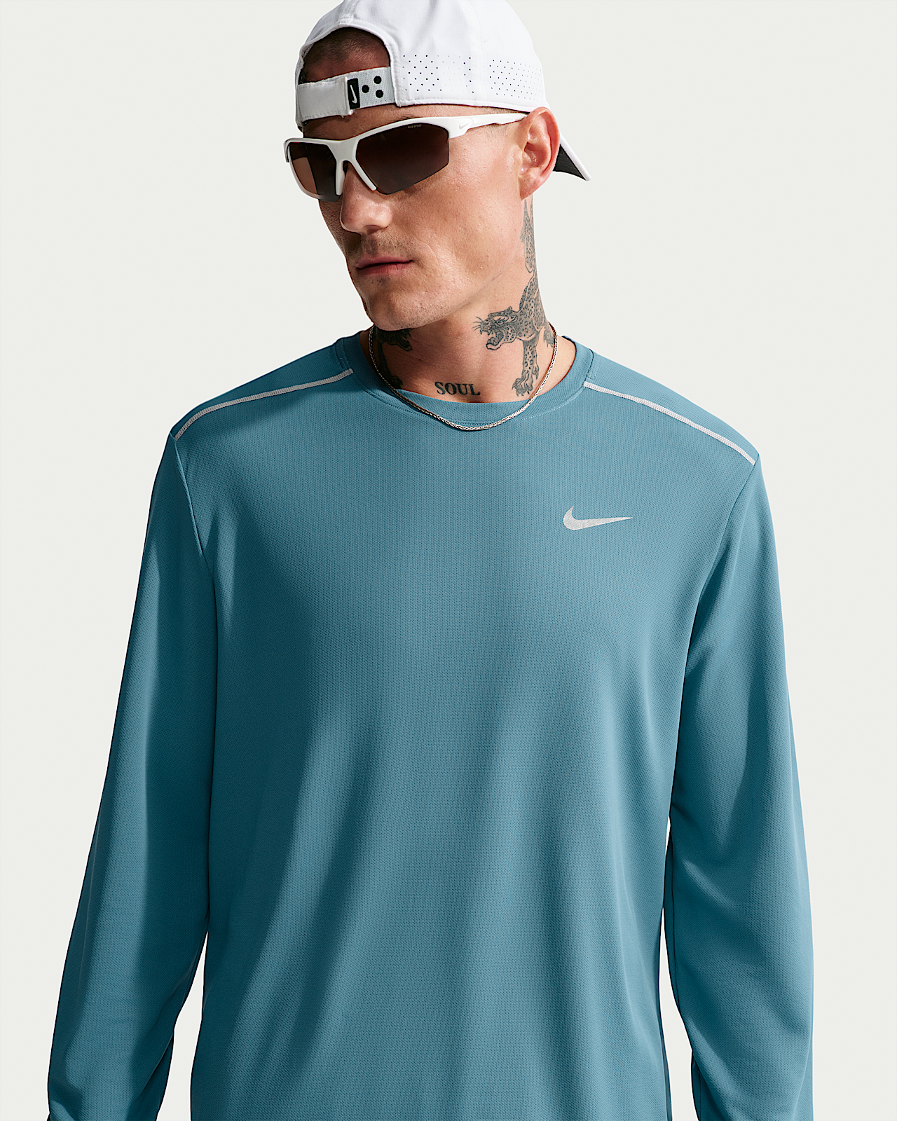 Мужские  Nike Miler Dri-FIT Long-Sleeve Top для бега