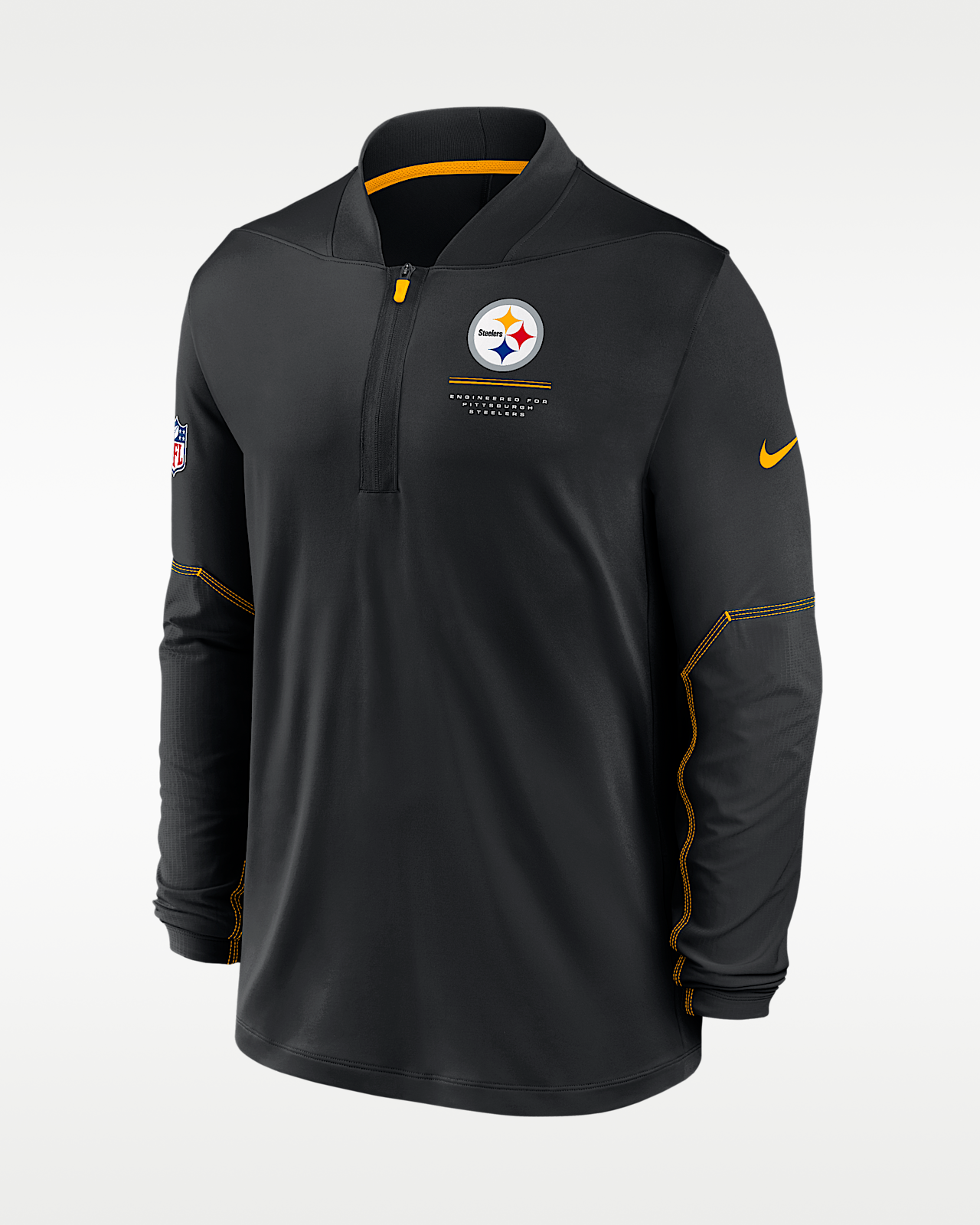 Мужские  Pittsburgh Steelers Sideline Nike Dri-FIT NFL 1/2-Zip Top