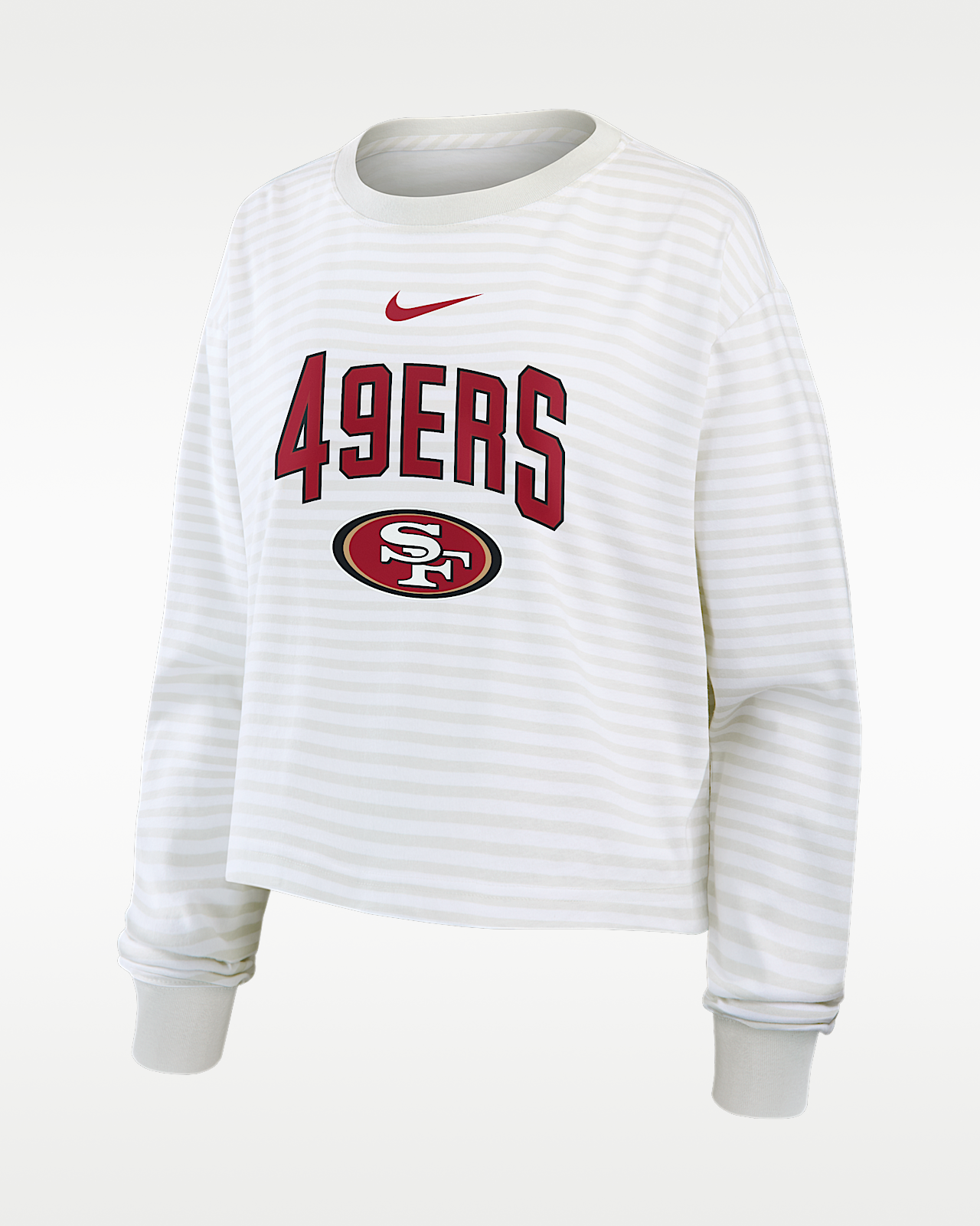 Женская футболка San Francisco 49ers Primetime Nike Cropped Long-Sleeve