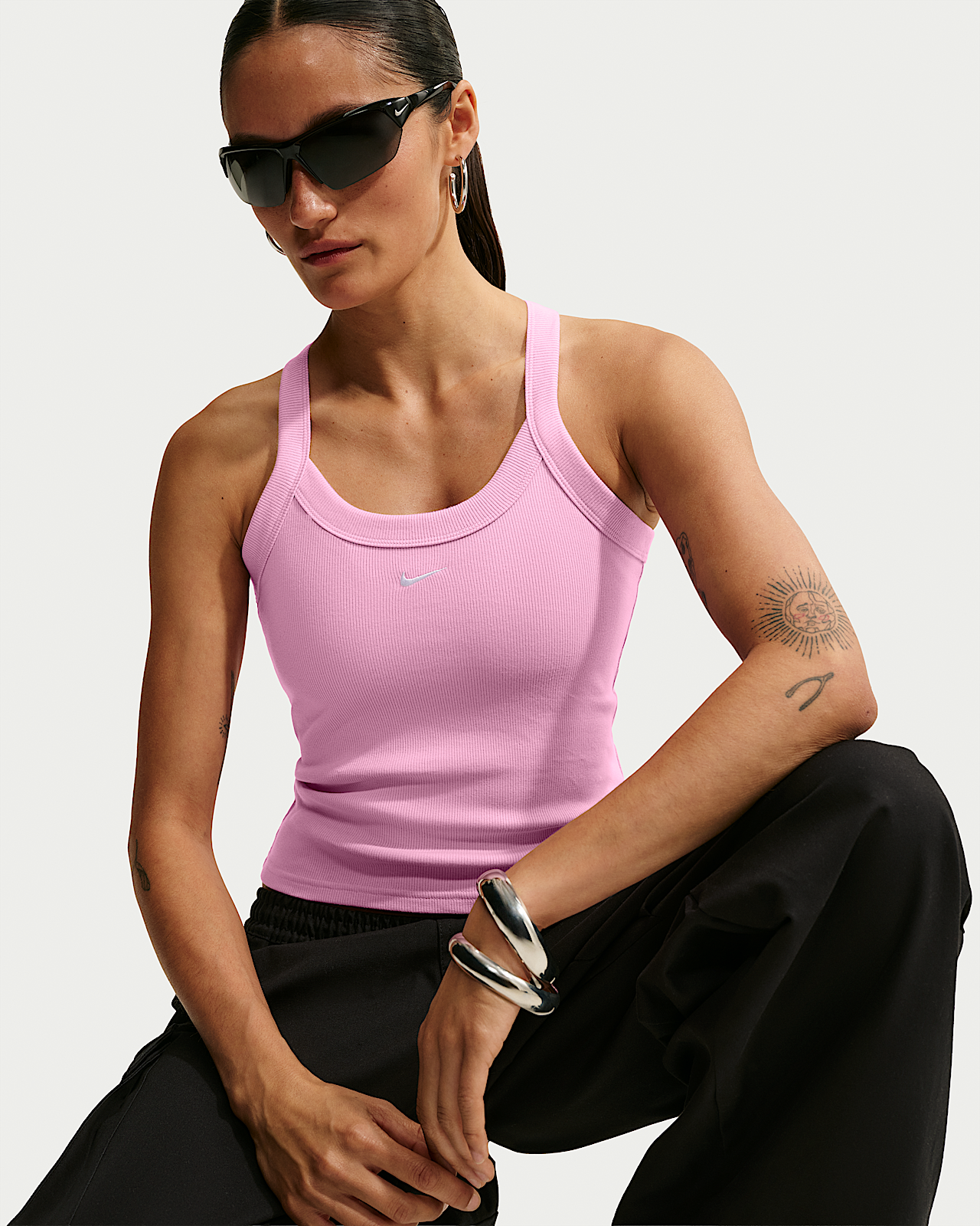 Женские тайтсы Nike Sportswear Chill Knit Tight Mini-Rib Tank Top