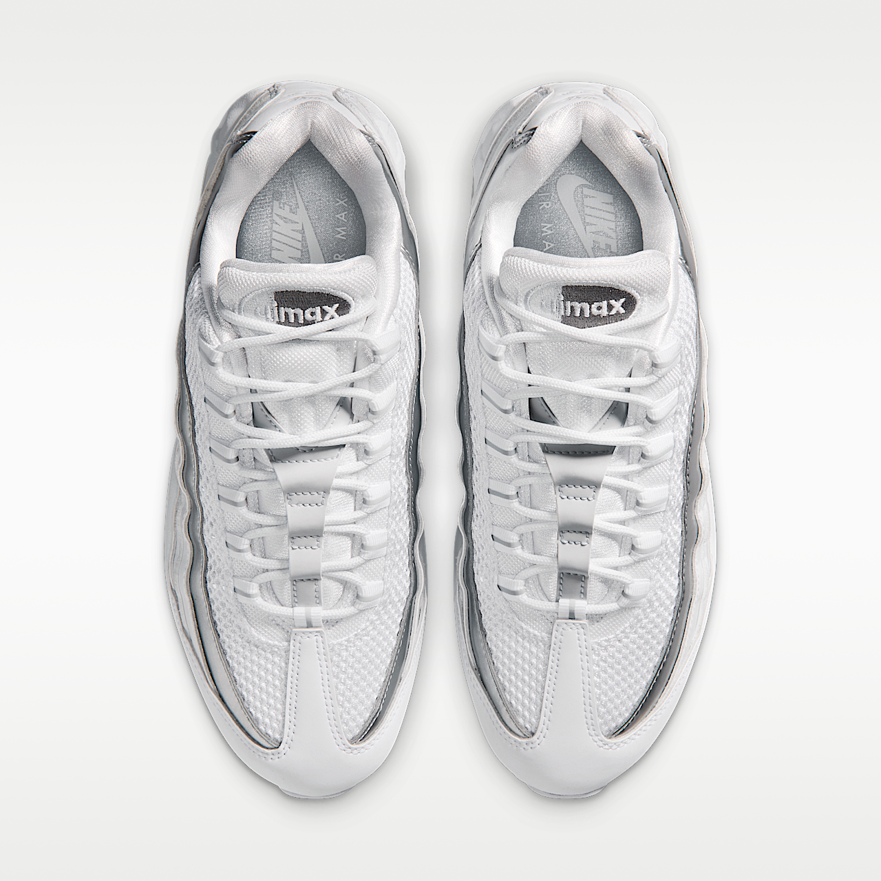 Nike Air Max 95 sneaker Wit/Light Charcoal/Metallic Silver/Pure Platinum