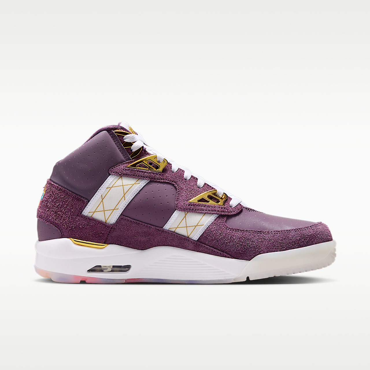 Nike  sneaker Pro Purple/Sail/Metallic Gold/Wit