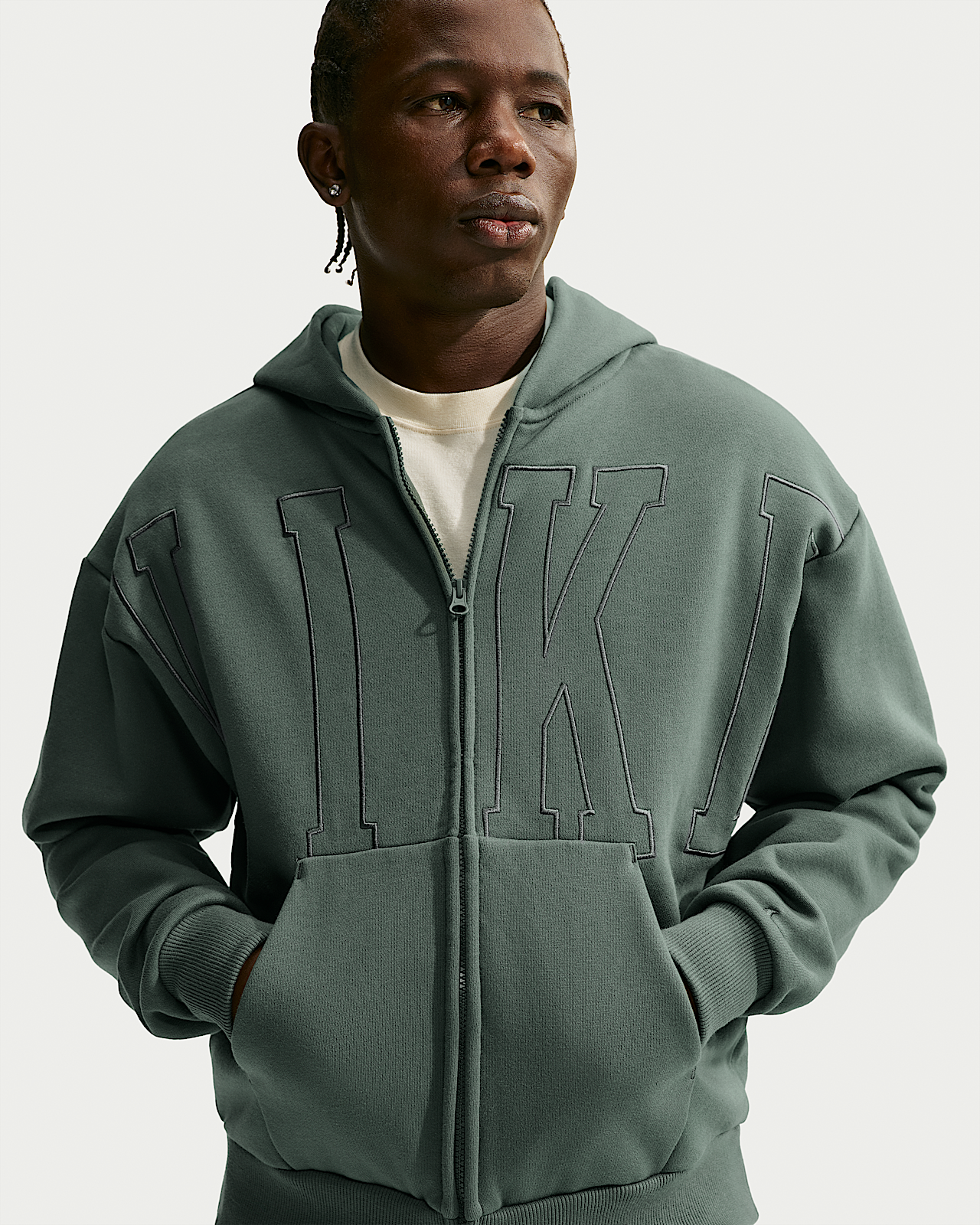 Мужское худи Nike Solo Fleece Loose Full-Zip Hoodie
