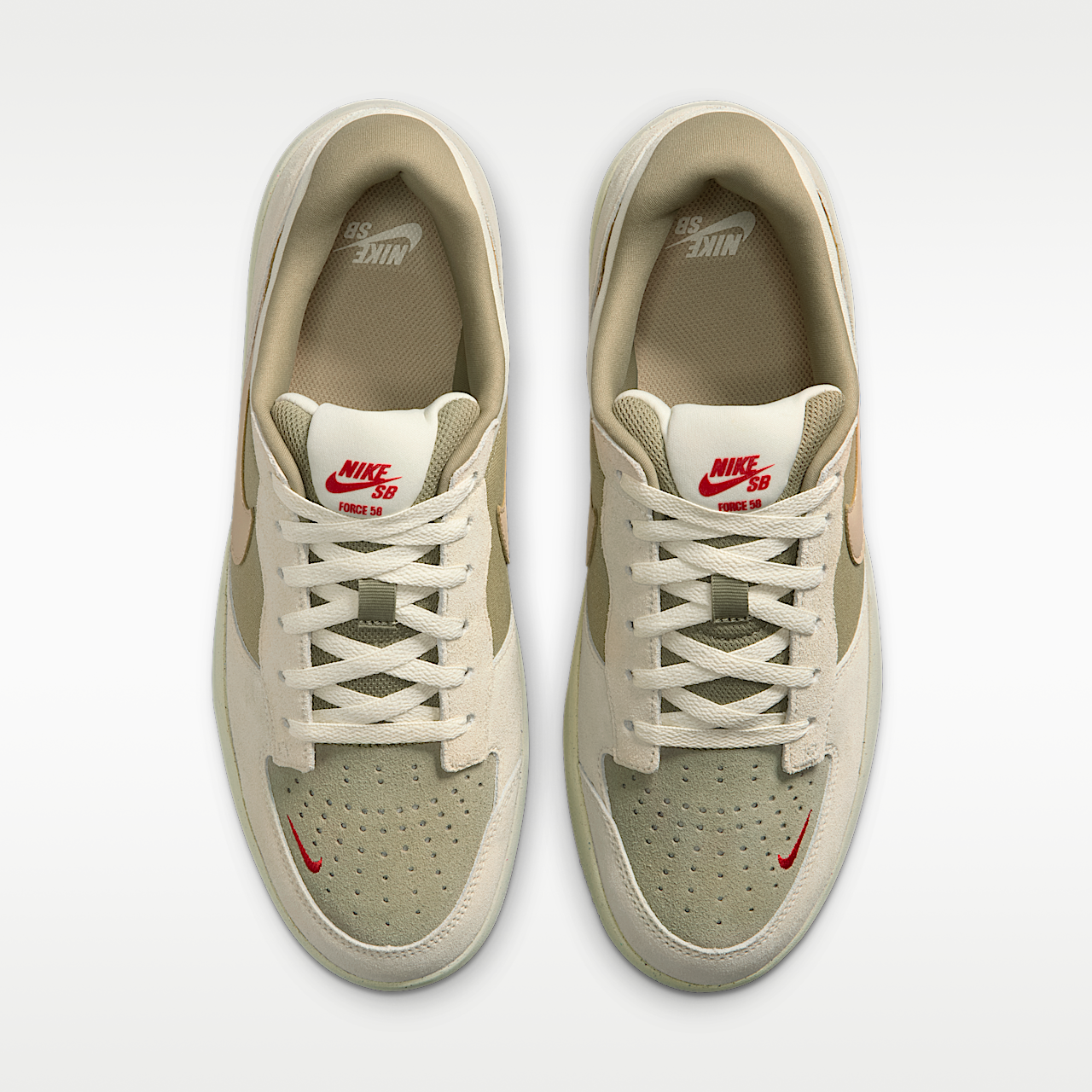 Nike  sneaker Coconut Milk/Neutral Olive/University Red/Linen