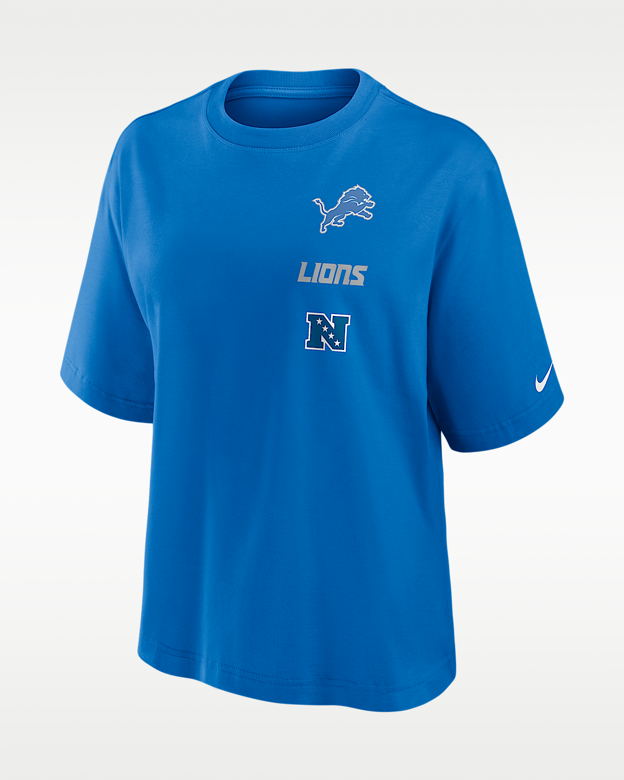 Женская футболка Detroit Lions Primetime Premium Essential Boxy Nike NFL