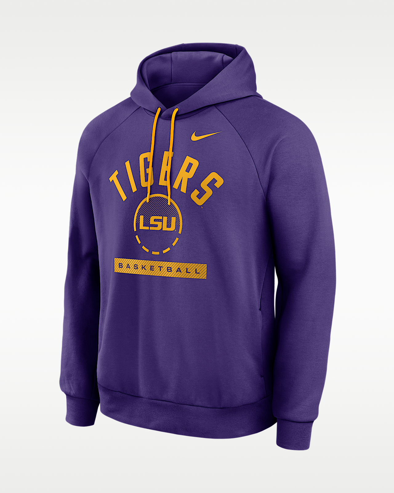 Мужское худи LSU Courtside Nike Dri-FIT College Pullover Hoodie
