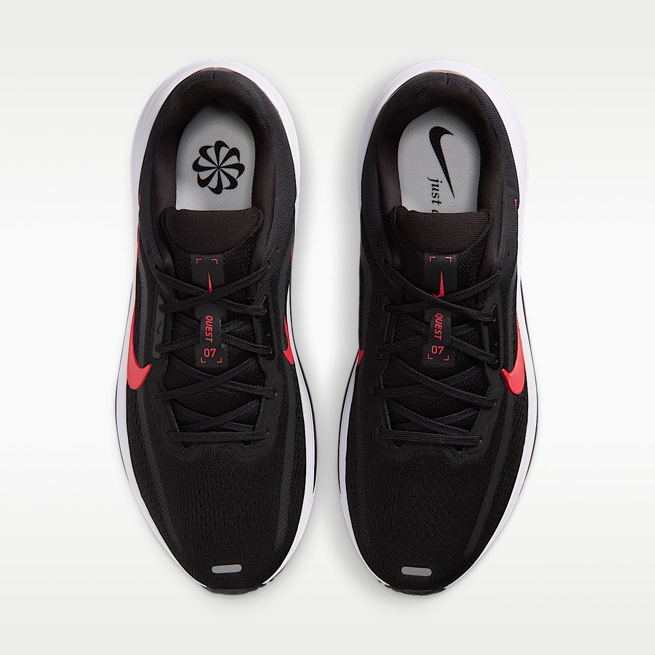 Nike  sneaker Zwart/Wit/Anthracite/Red Orbit