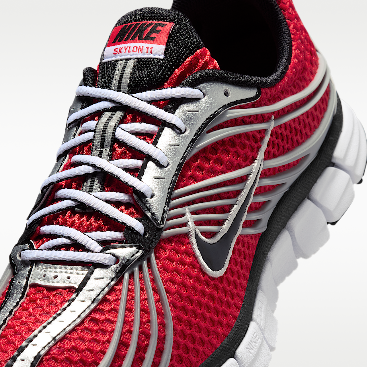 Nike  sneaker University Red/Metallic Silver/Wit/Zwart