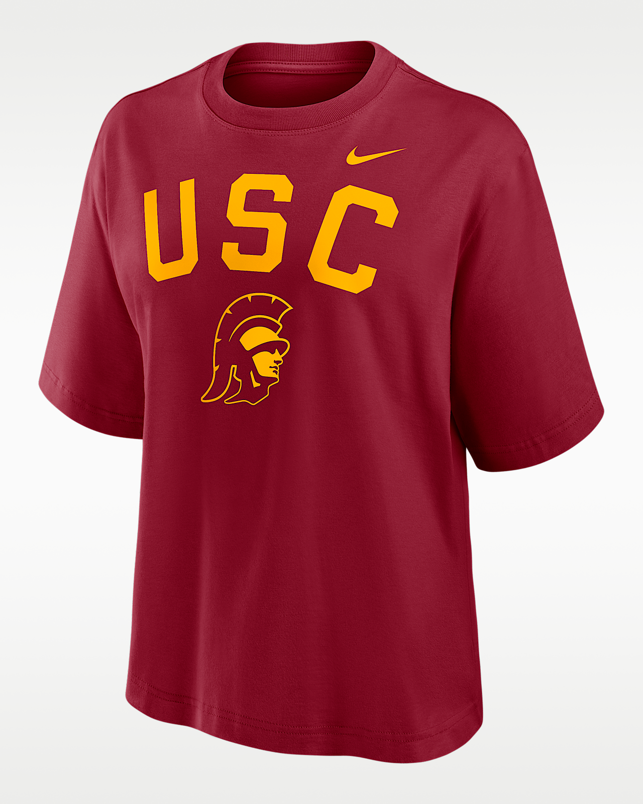 Женская футболка USC Arch Over Logo Boxy Nike College