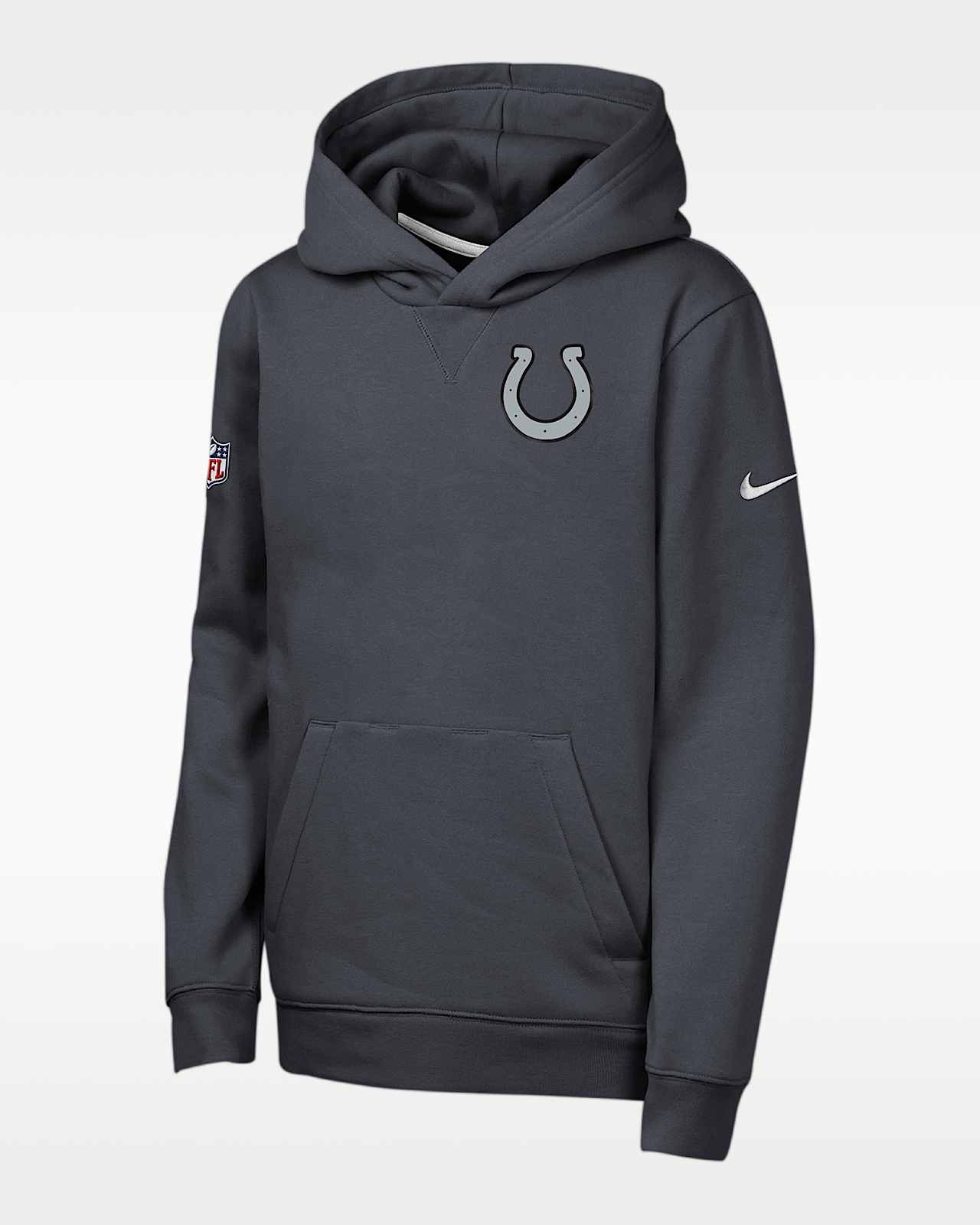 Детское худи Indianapolis Colts Rivalries Collection Sideline Club Big Kids' Nike NFL Pullover Hoodie