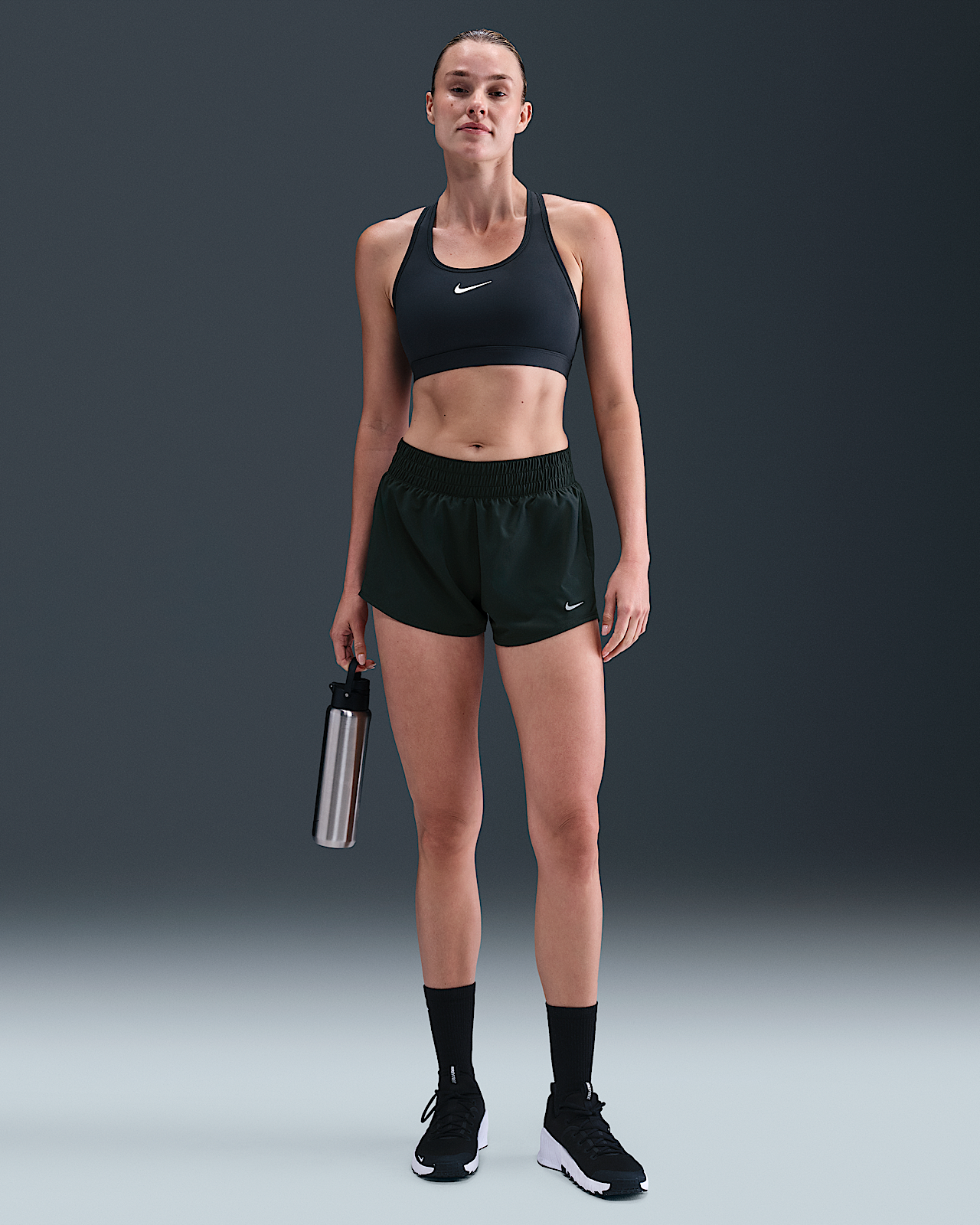 Женские шорты Nike One Dri-FIT Mid-Rise 3" Brief-Lined Shorts