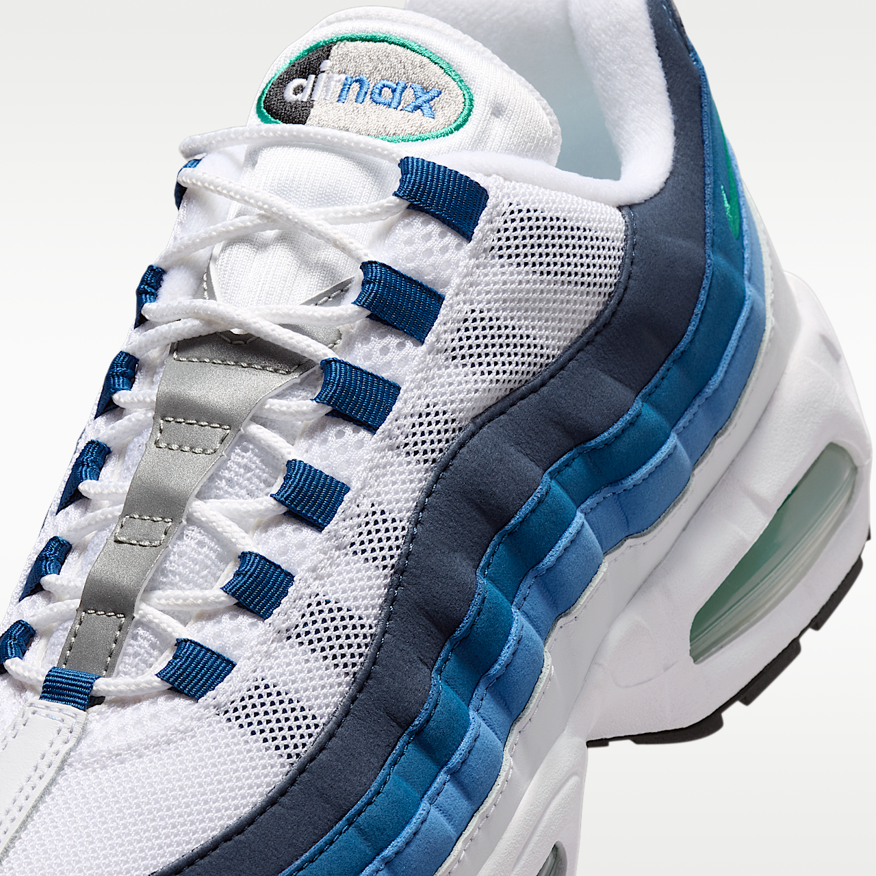 Nike Air Max sneaker Wit/Lake Blue/French Blue/Emerald Green