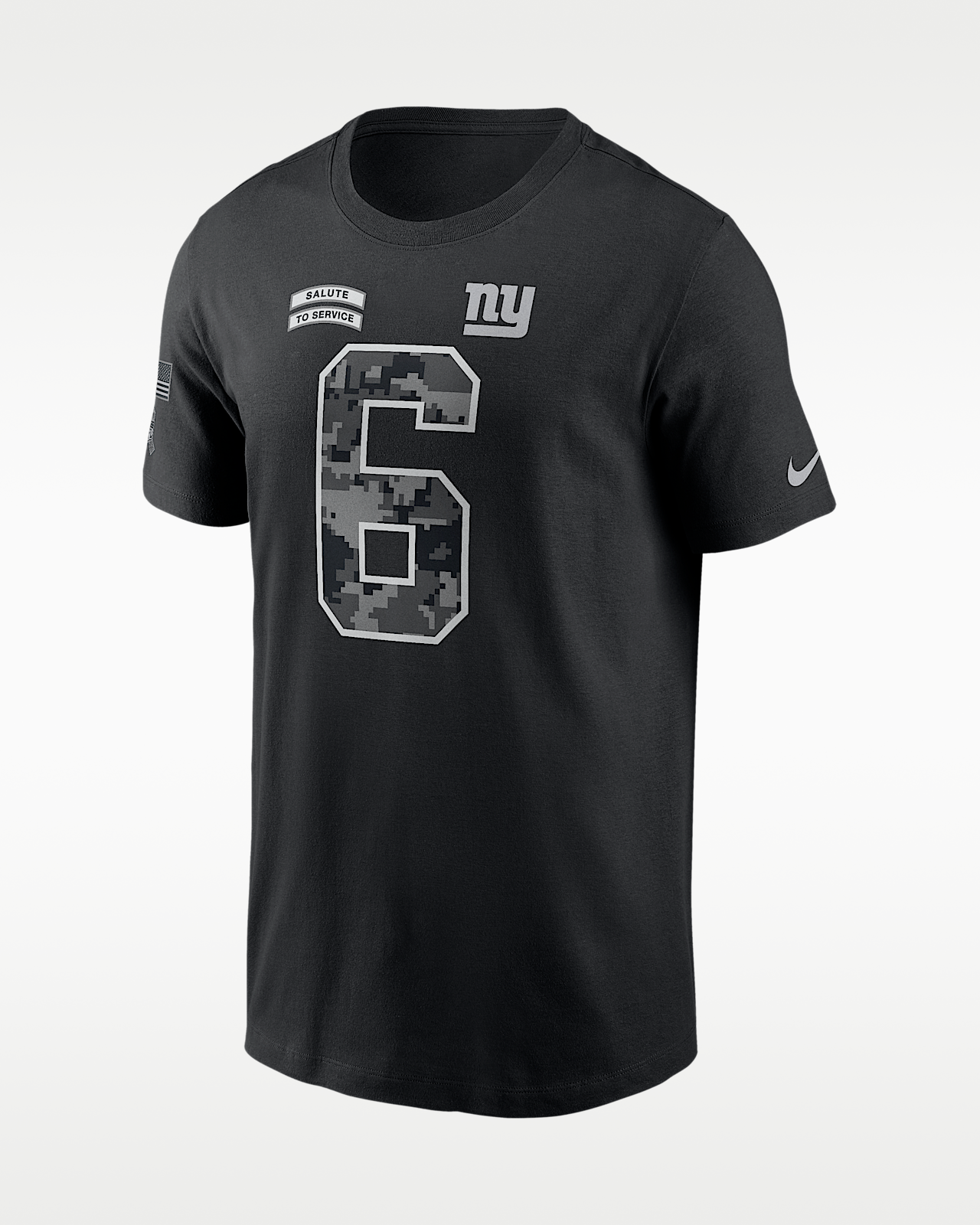 Мужская футболка Jaxson Dart New York Giants Salute to Service Nike NFL