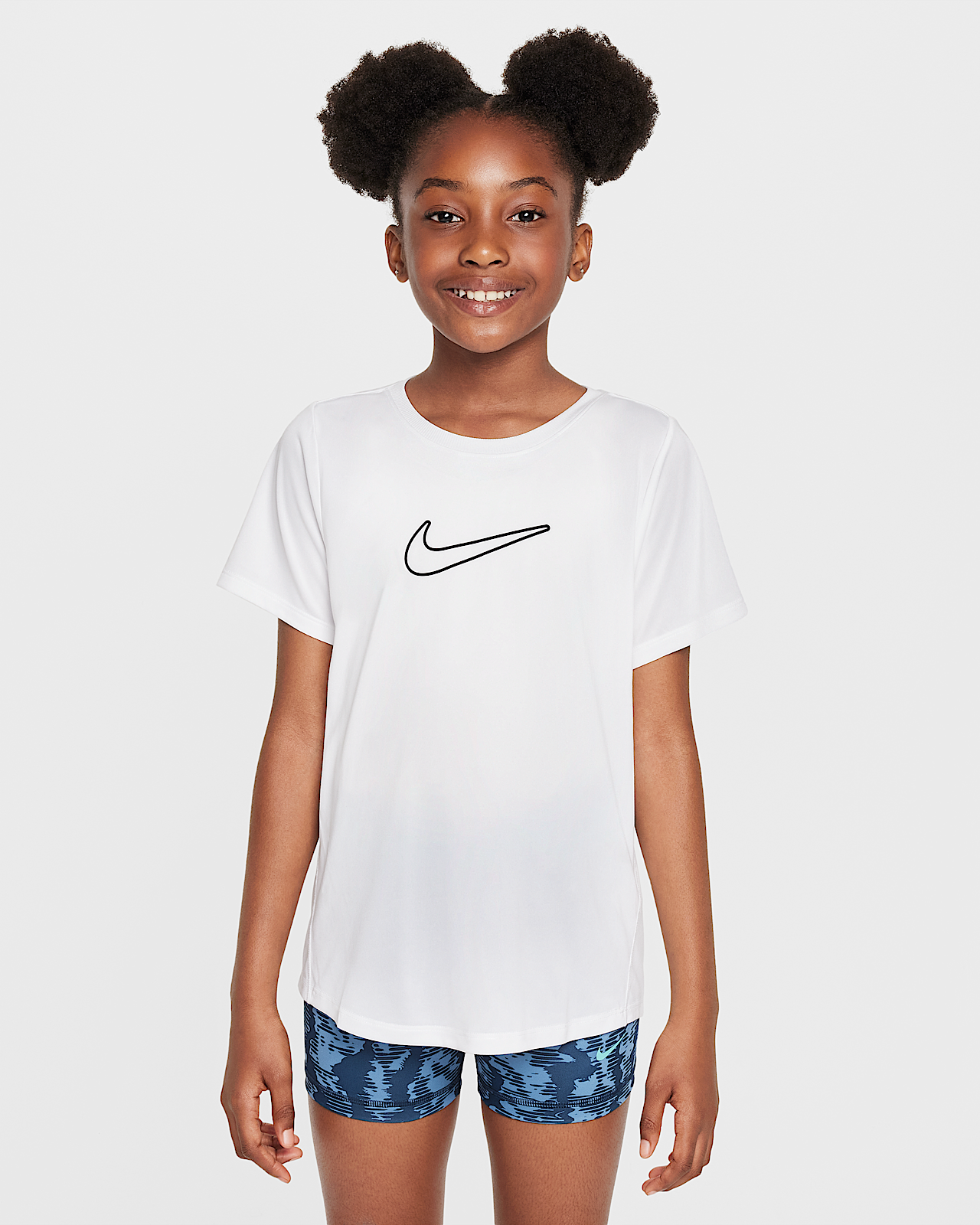 Детские шорты Nike One Fitted Big Kids' (Girls') Dri-FIT Short-Sleeve Top