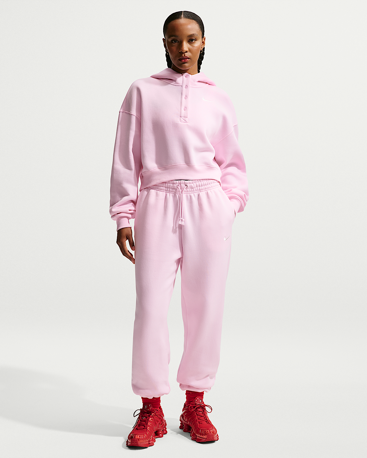 Женские  Nike Sportswear Phoenix Fleece High-Waisted Oversized Sweatpants