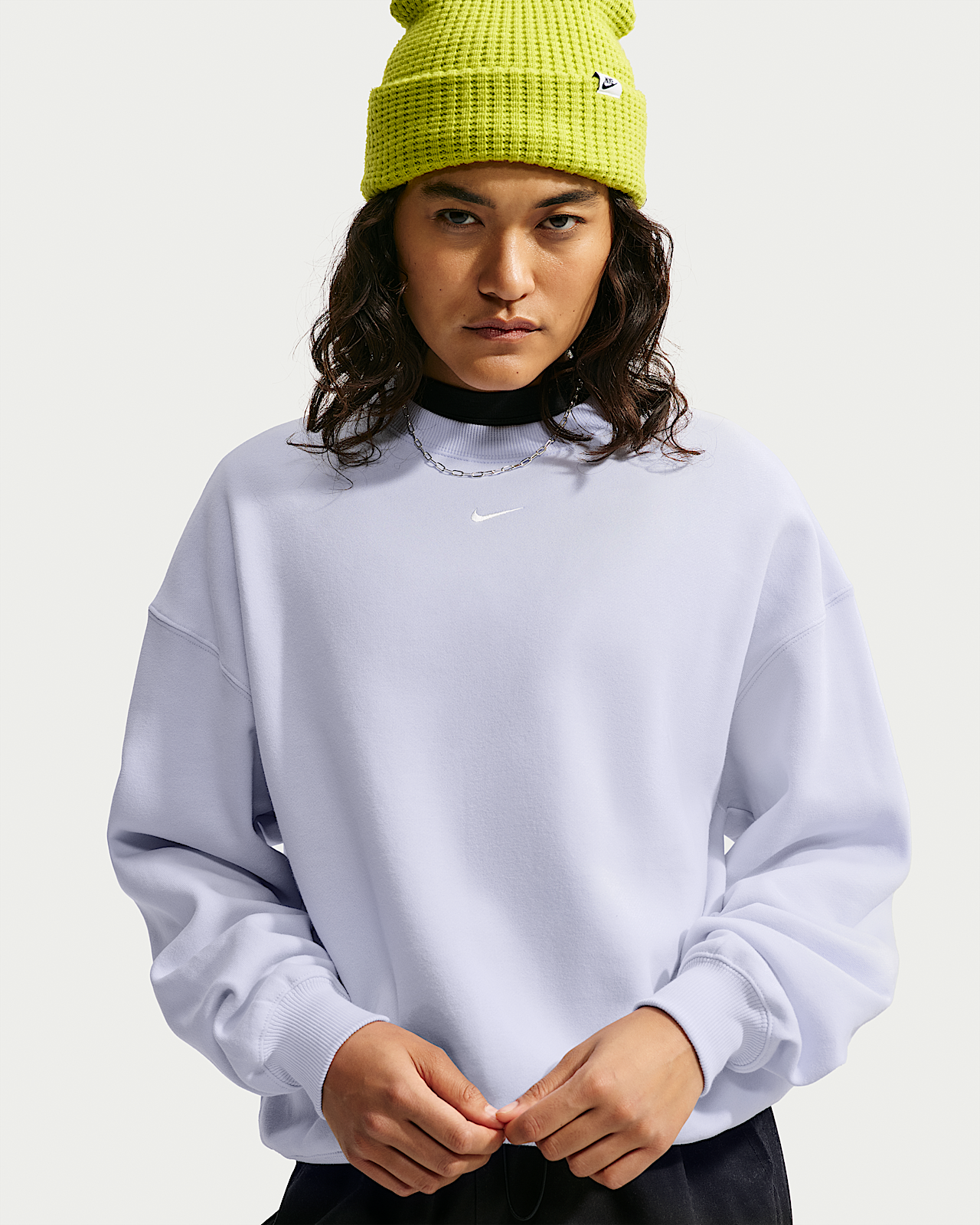 Женский свитшот Nike Studio Fleece Medium Weight Oversized Crew-Neck