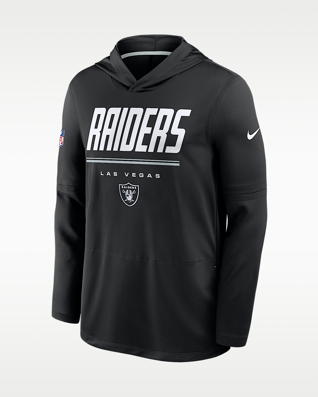 Мужские  Las Vegas Raiders Sideline Nike Dri-FIT NFL Long-Sleeve Hooded Top
