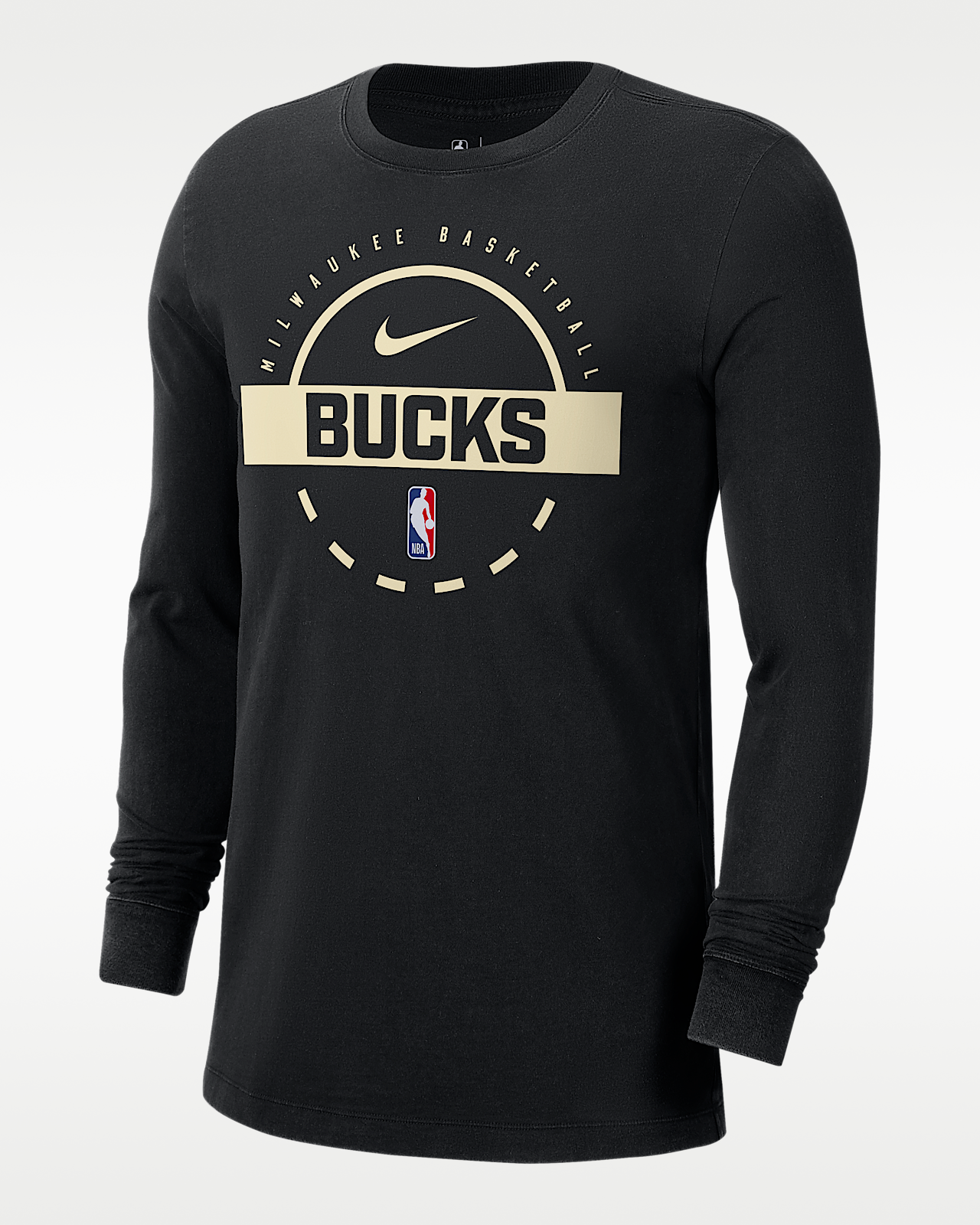 Мужская футболка Milwaukee Bucks Nike NBA Practice Long-Sleeve